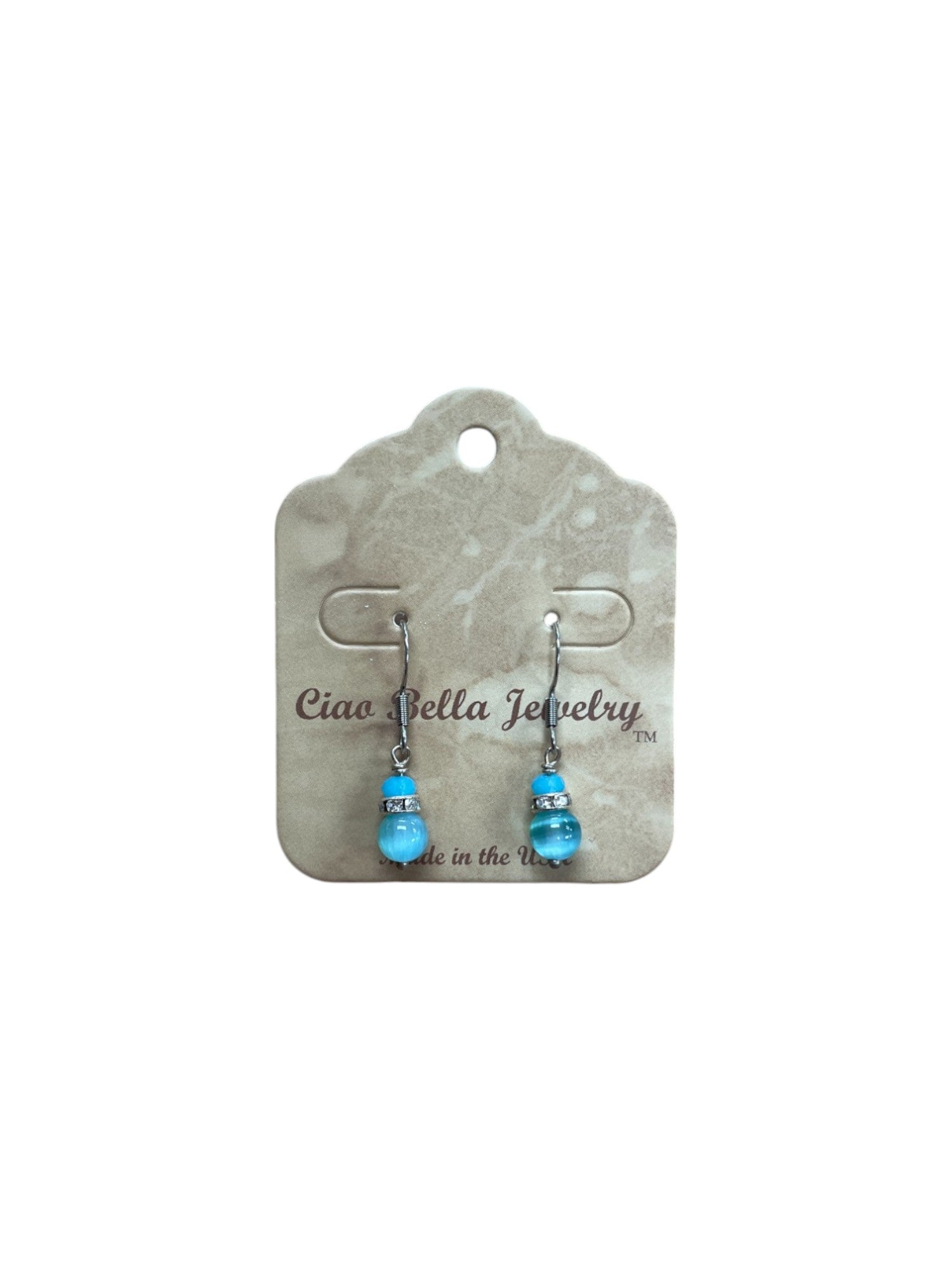 Ombre Bead Drop Earrings | Sea Green, Mystic & Magenta Variations