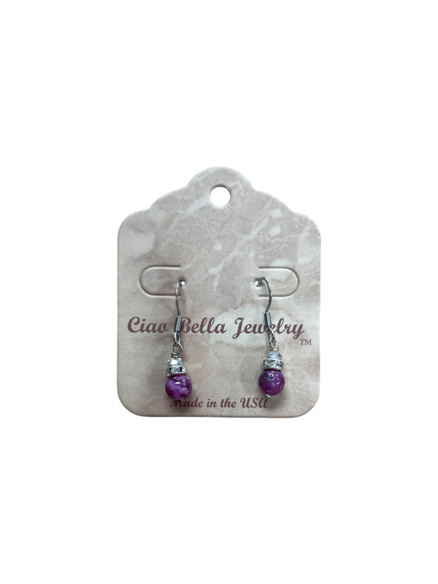 Ombre Bead Drop Earrings | Sea Green, Mystic & Magenta Variations