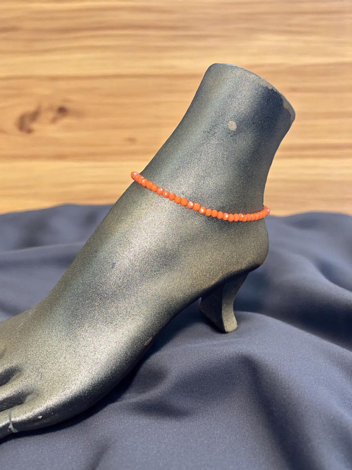 Sparkling Crystal Anklet with Extender Chain | A Touch of Summer Elegance