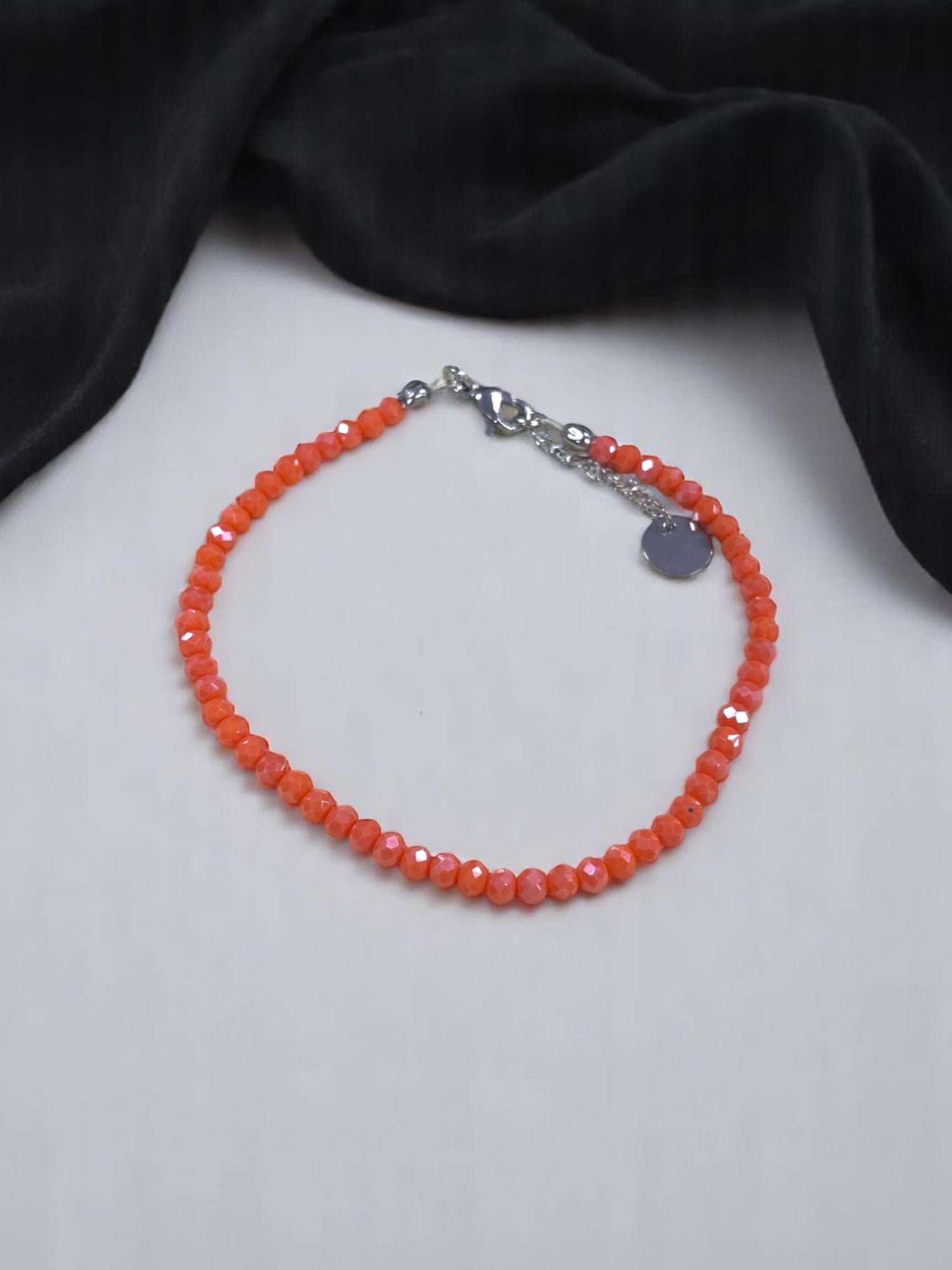 Sparkling Crystal Anklet with Extender Chain | A Touch of Summer Elegance