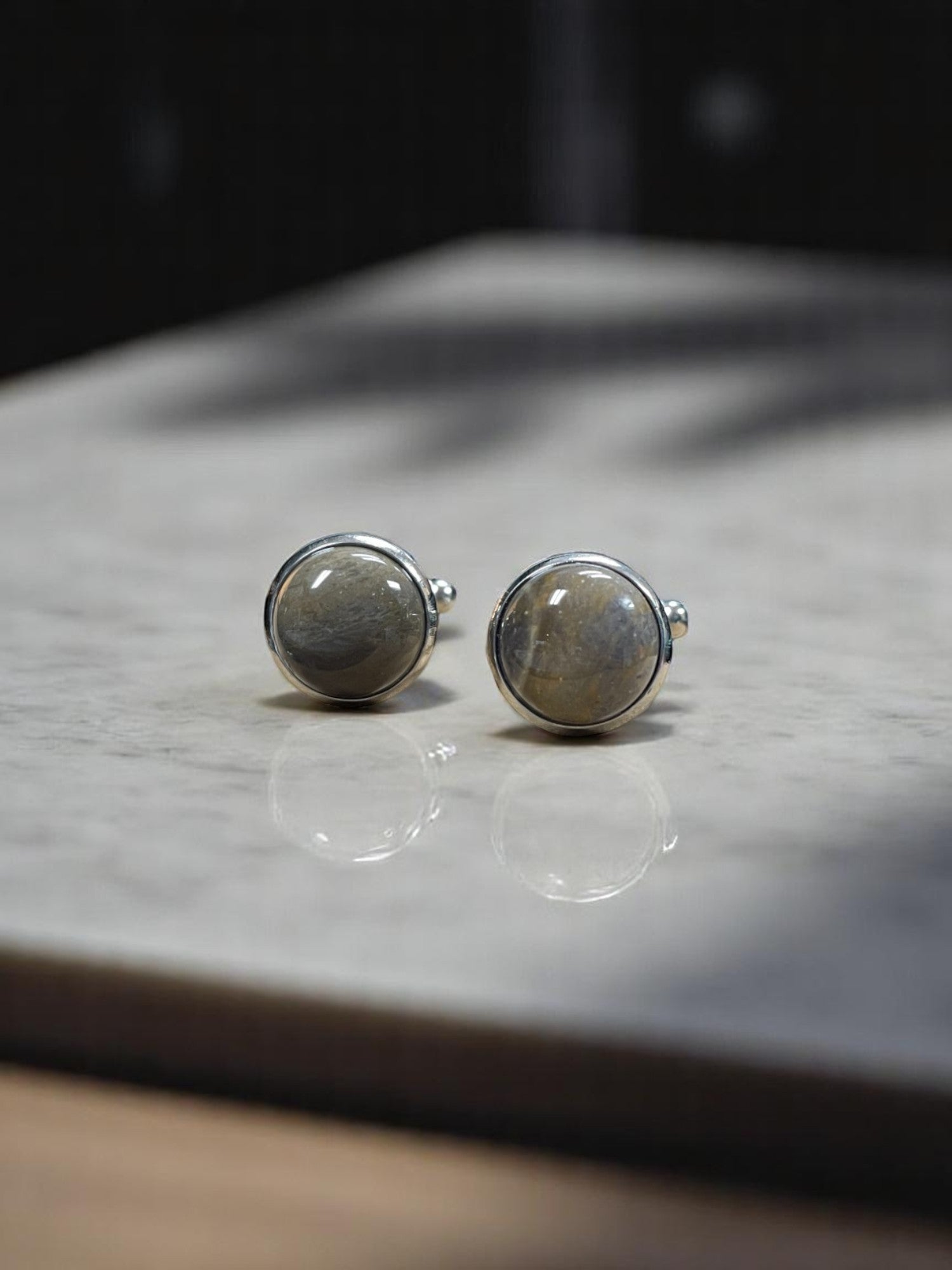 Stone Stainless Steel Cufflinks | Different Stone Options