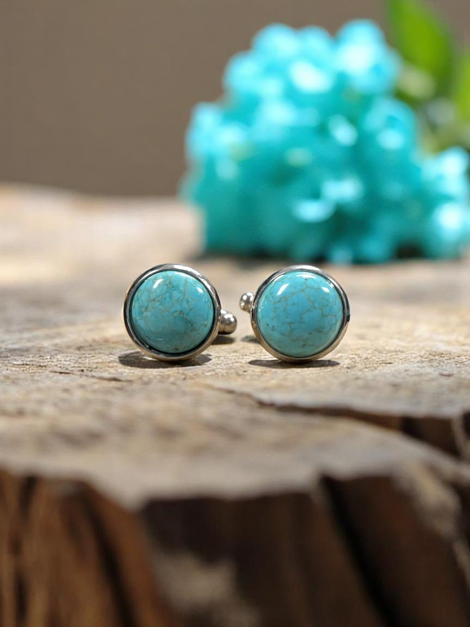 Stone Stainless Steel Cufflinks | Different Stone Options
