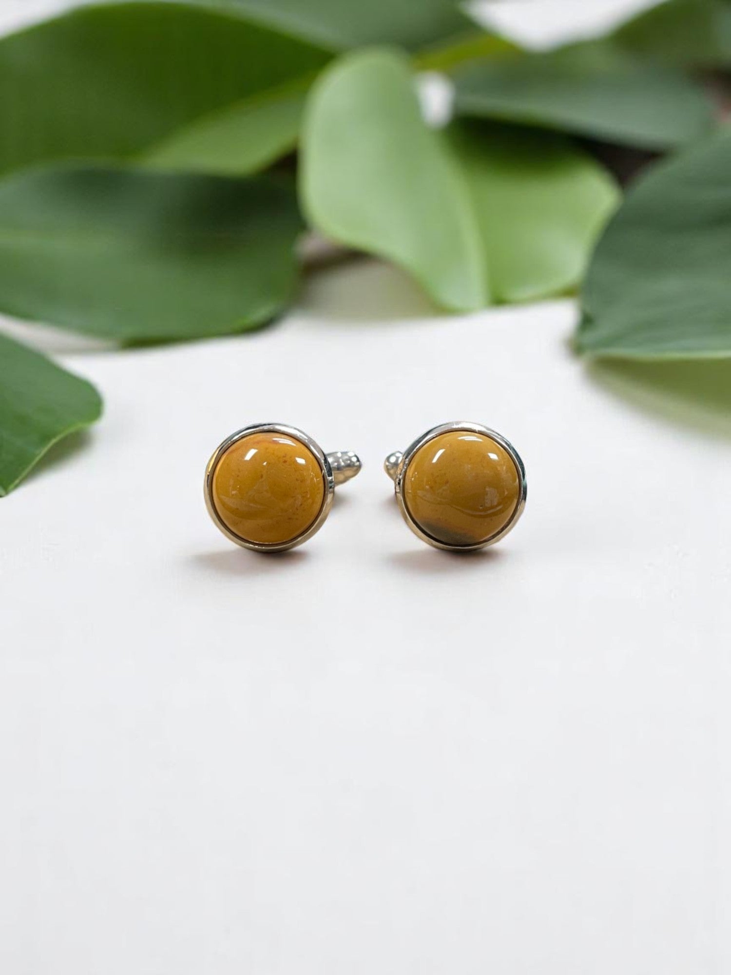 Stone Stainless Steel Cufflinks | Different Stone Options