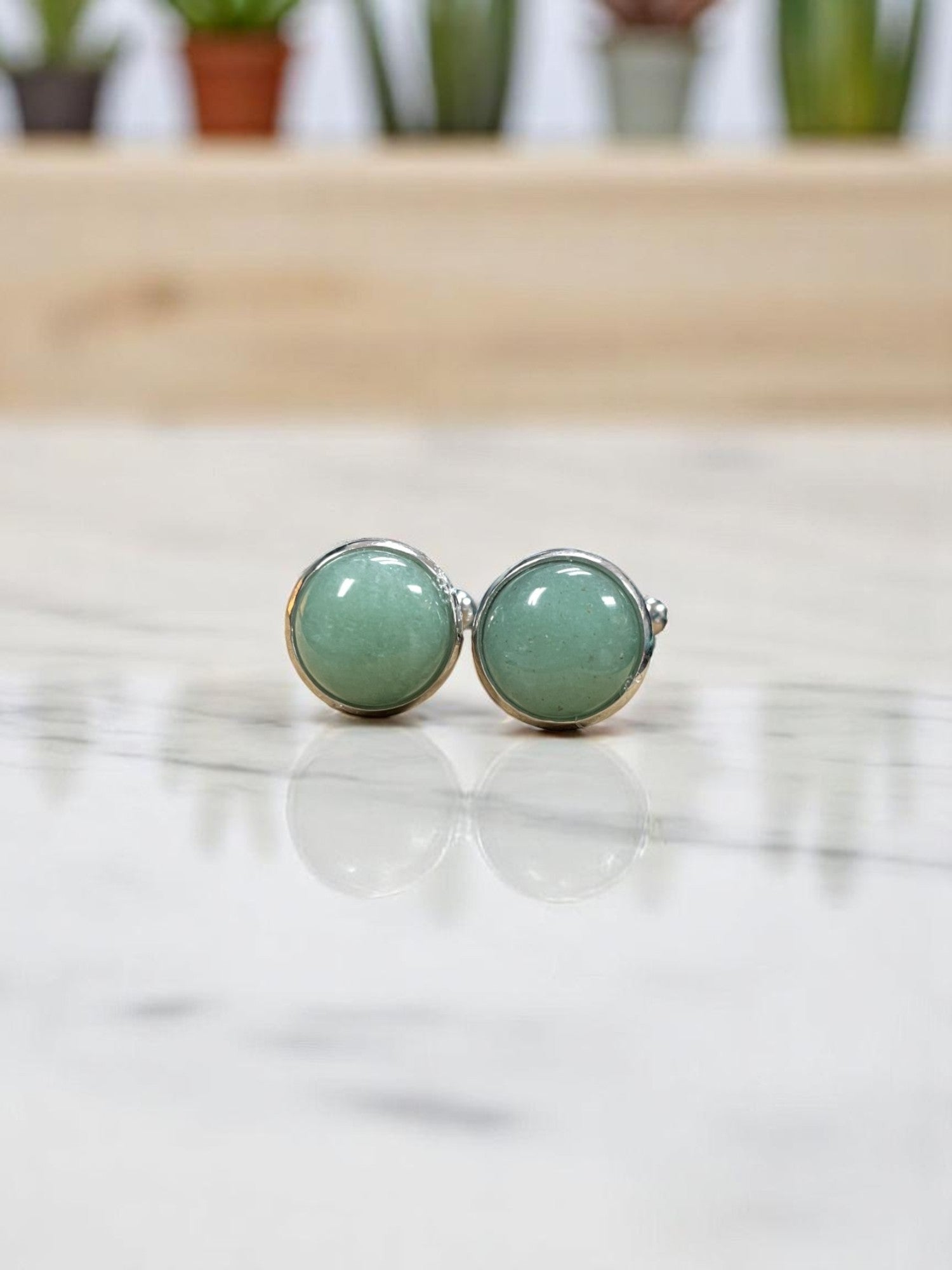 Stone Stainless Steel Cufflinks | Different Stone Options