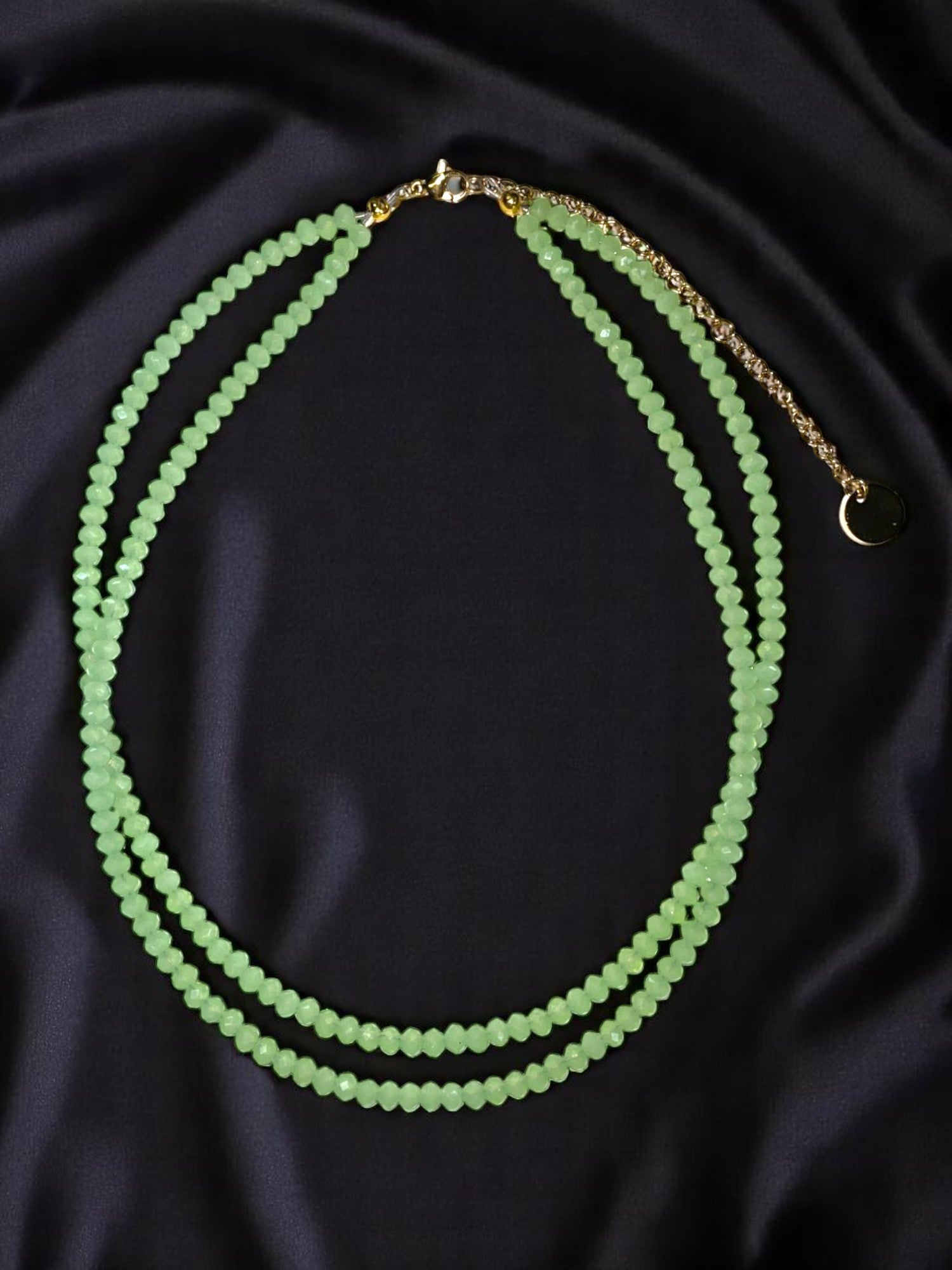 Double Strand Beaded Necklace | Gold & Stainless Steel Options