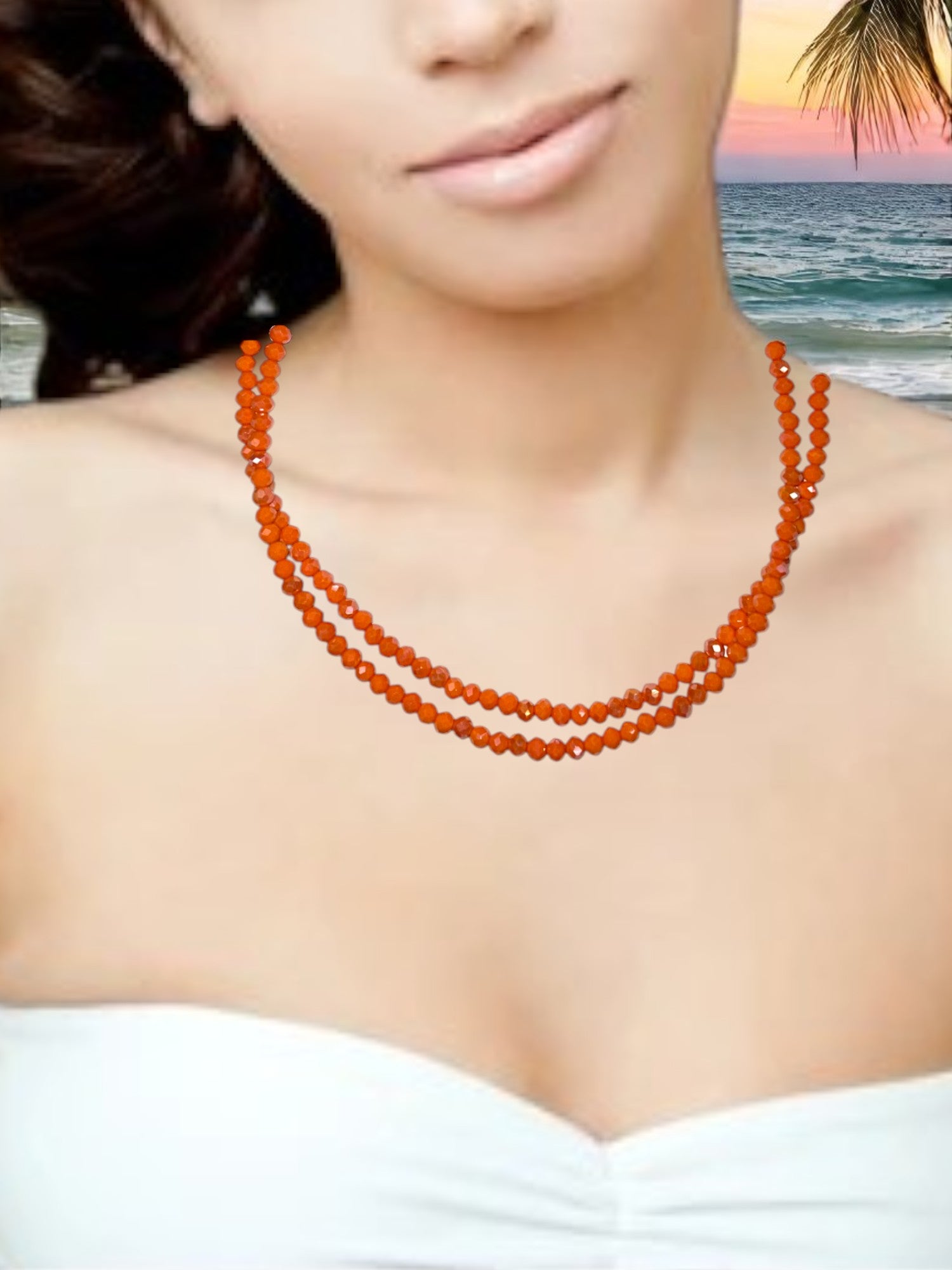 Double Strand Beaded Necklace | Gold & Stainless Steel Options