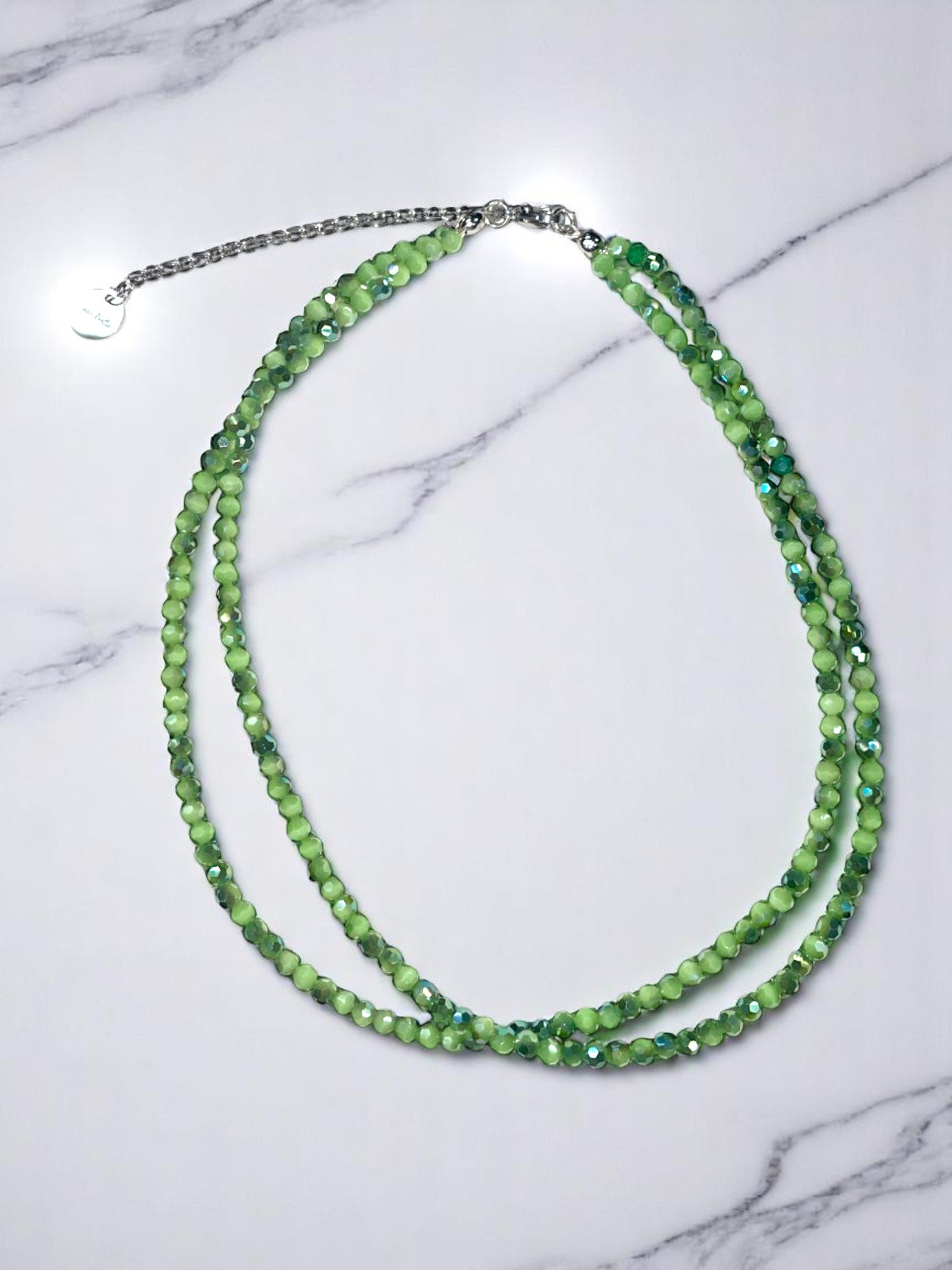 Double Strand Beaded Necklace | Gold & Stainless Steel Options