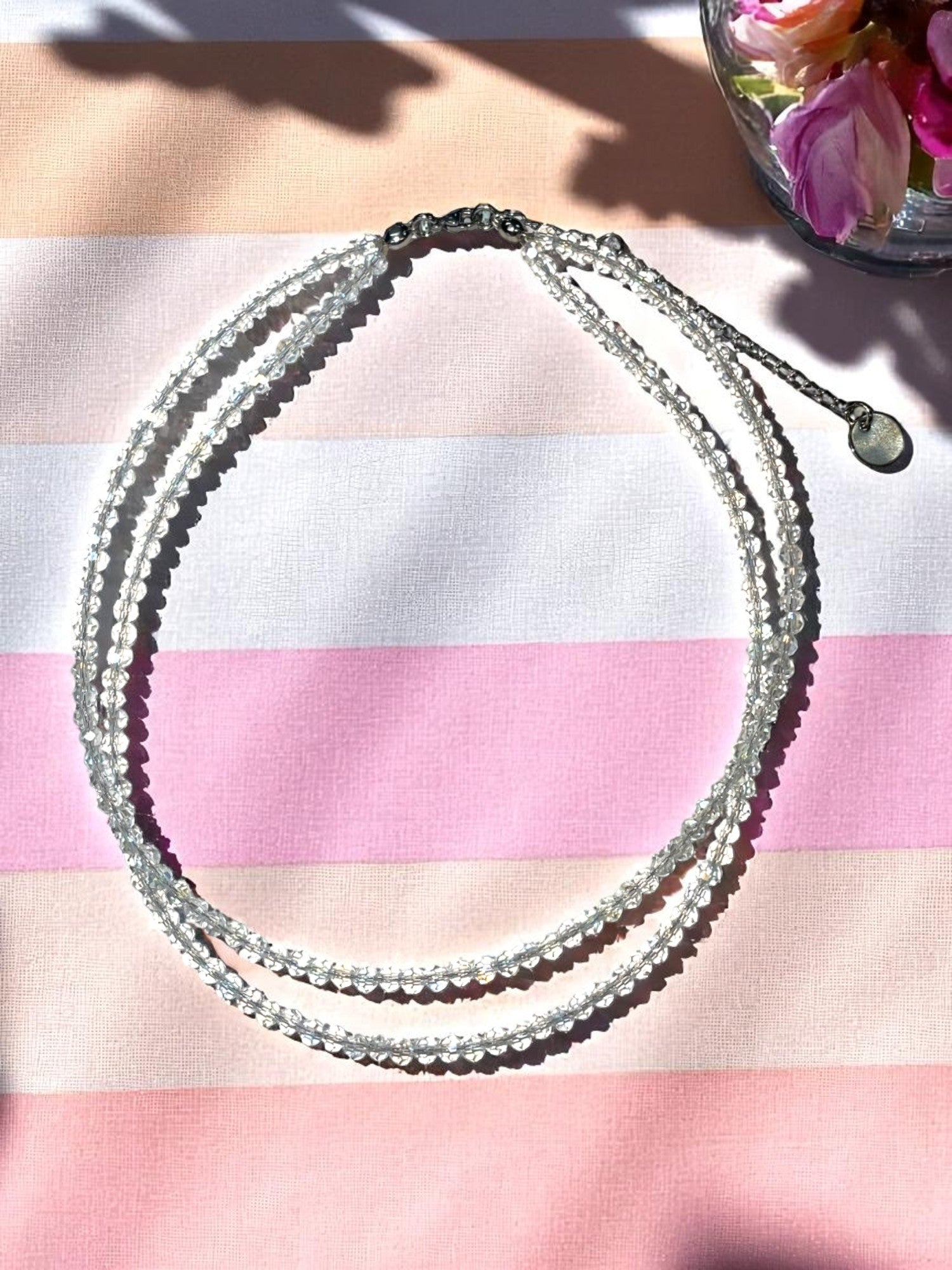 Double Strand Beaded Necklace | Gold & Stainless Steel Options