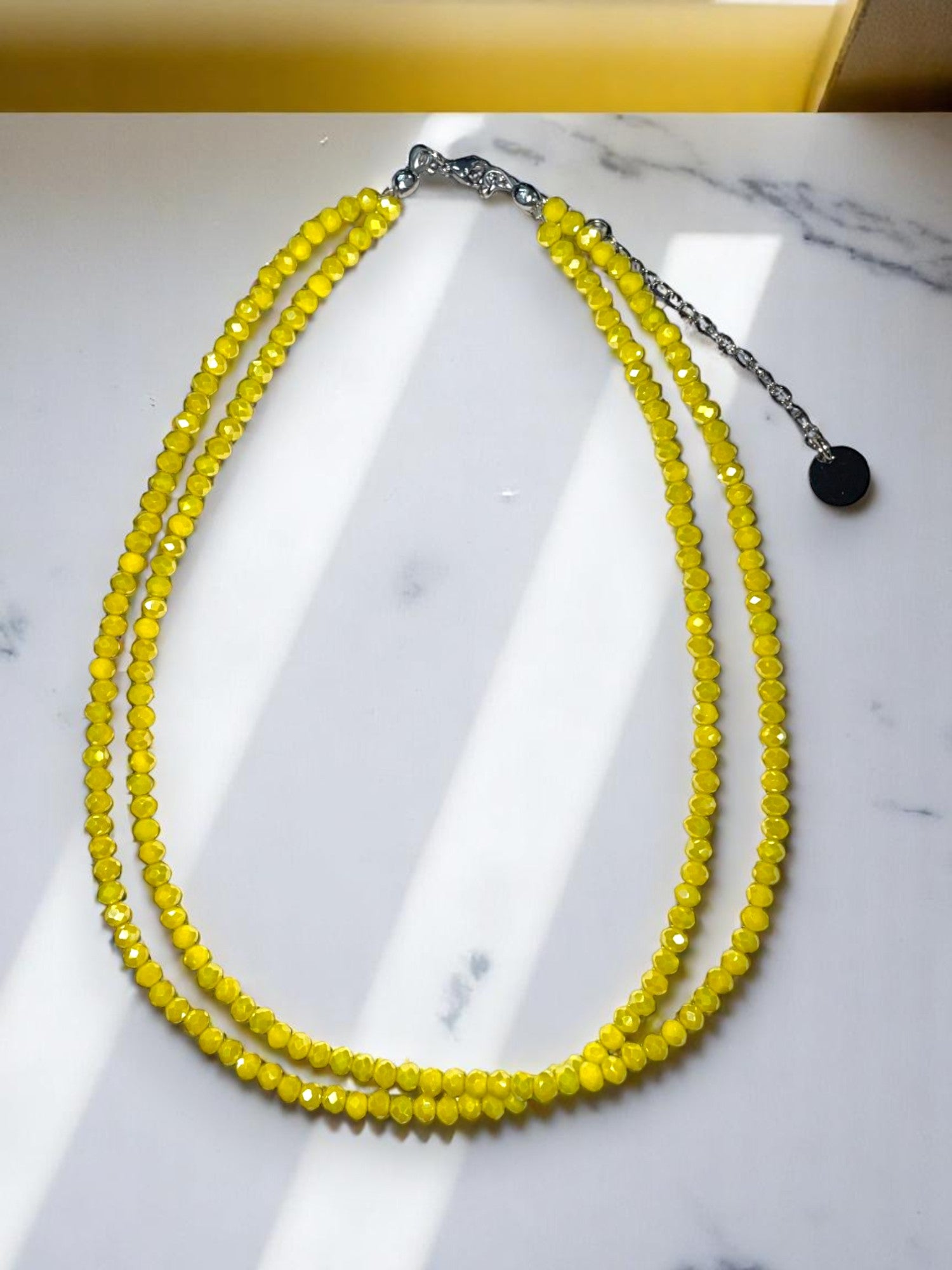 Double Strand Beaded Necklace | Gold & Stainless Steel Options
