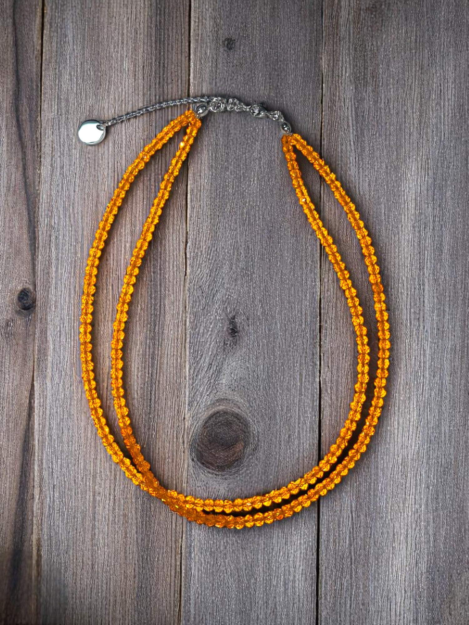 Double Strand Beaded Necklace | Gold & Stainless Steel Options