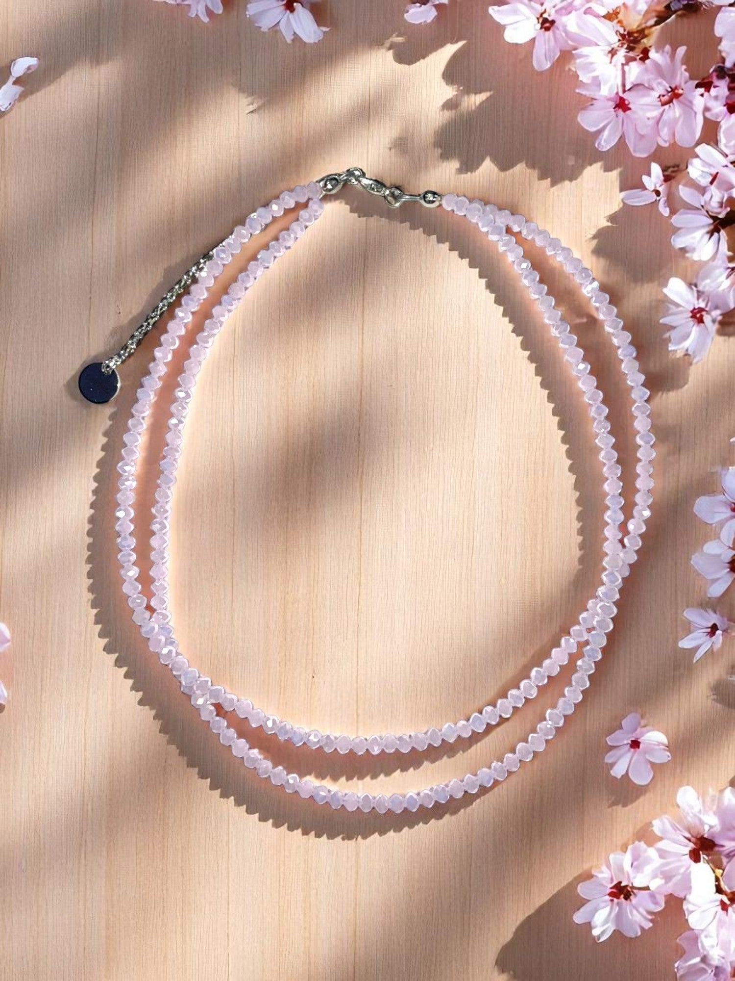 Double Strand Beaded Necklace | Gold & Stainless Steel Options