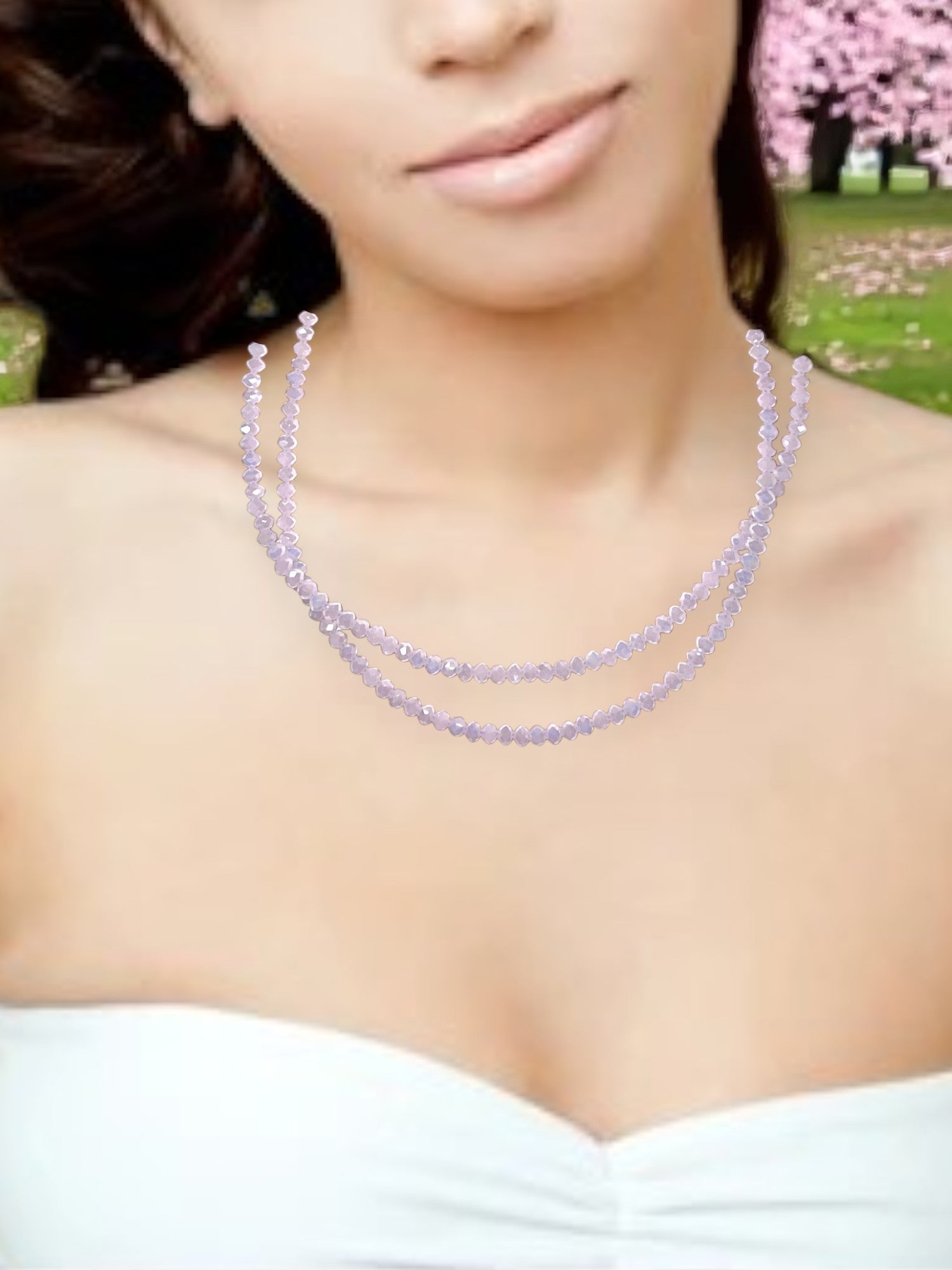 Double Strand Beaded Necklace | Gold & Stainless Steel Options