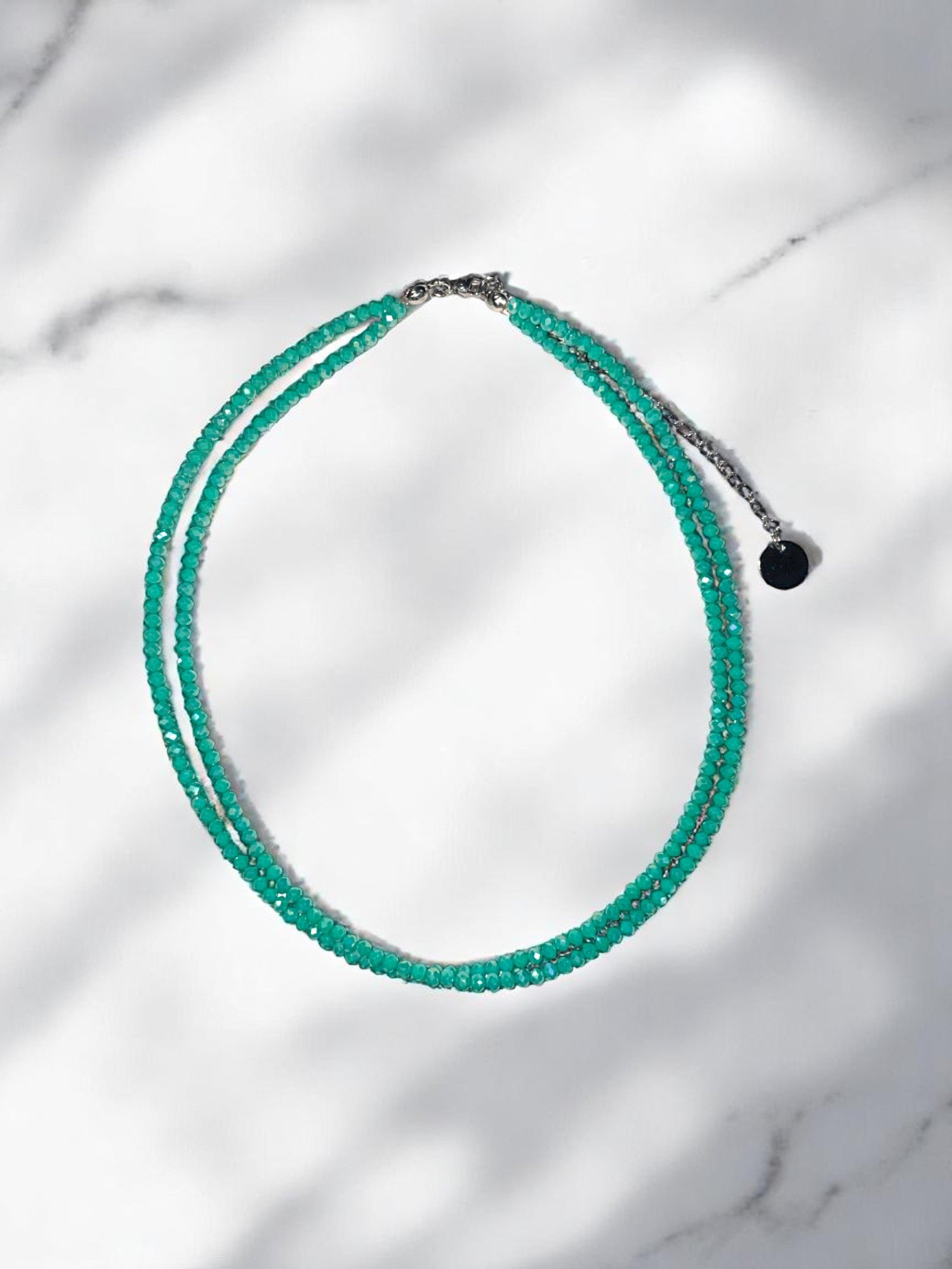 Double Strand Beaded Necklace | Gold & Stainless Steel Options