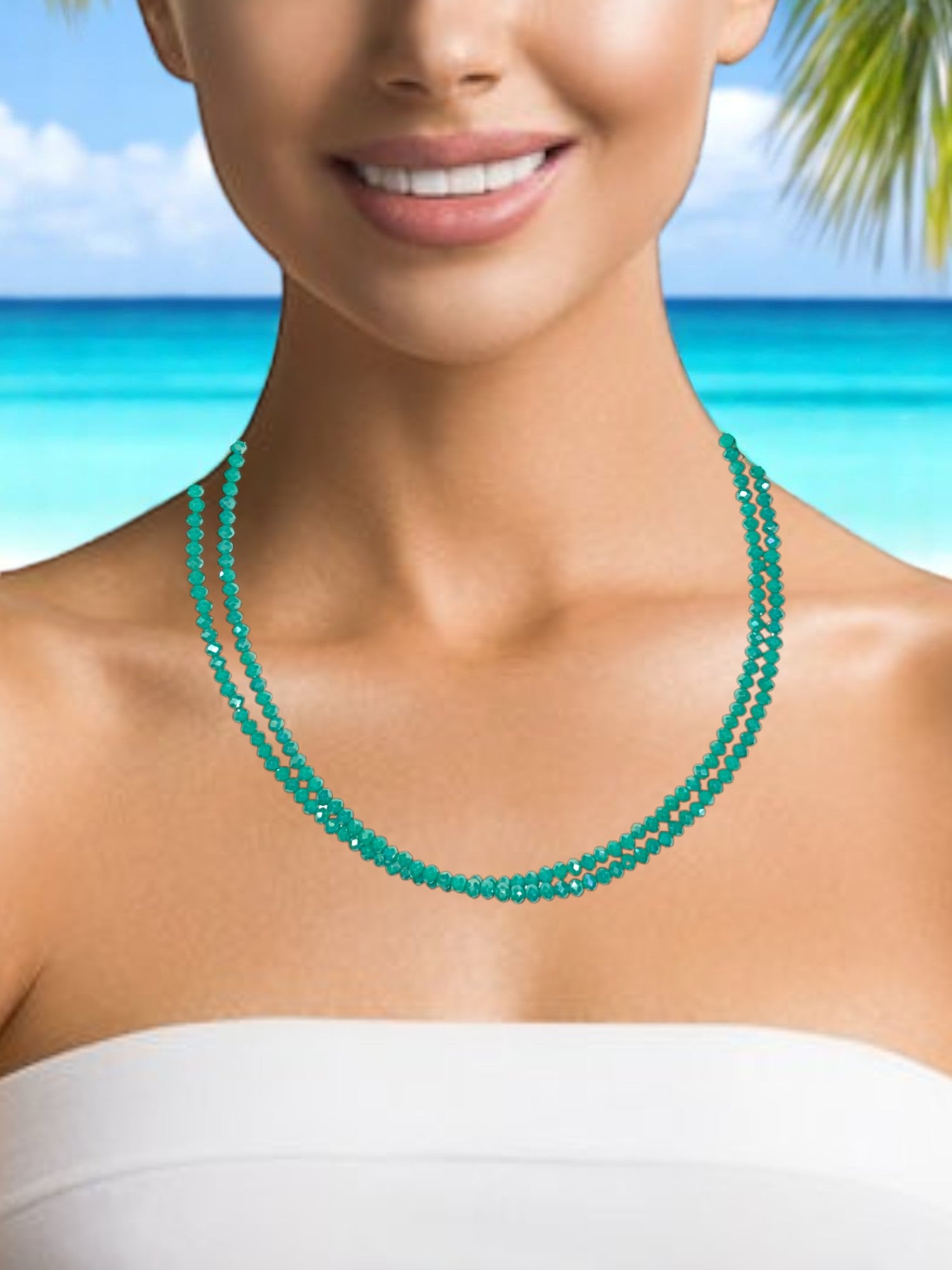 Double Strand Beaded Necklace | Gold & Stainless Steel Options