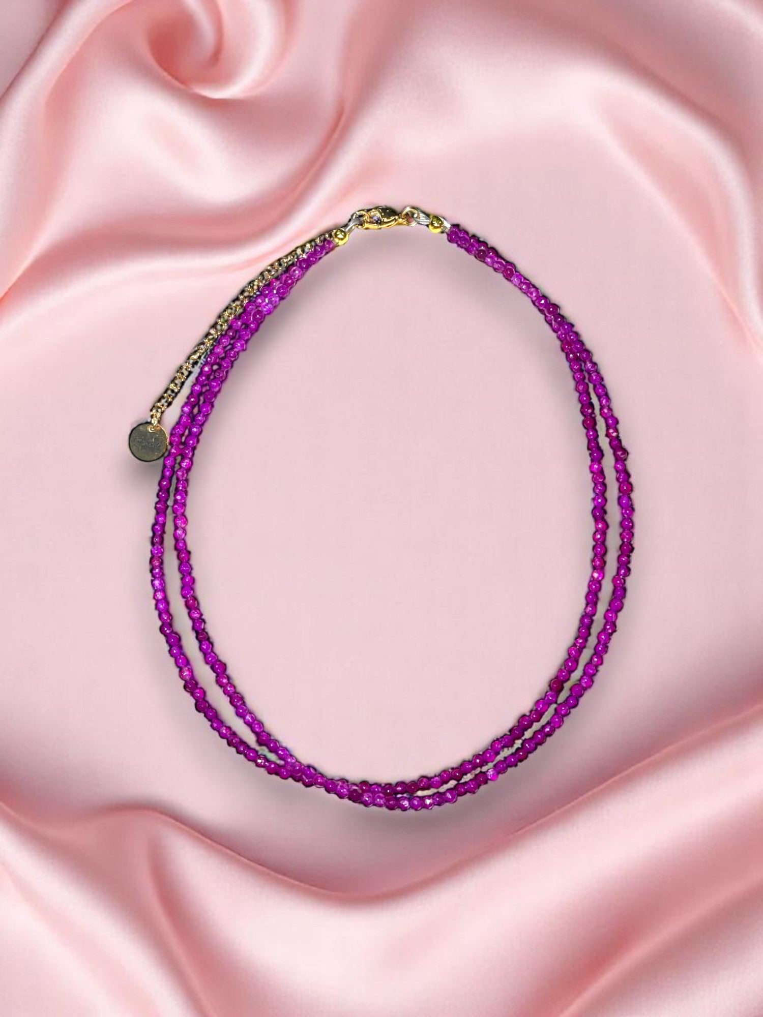Double Strand Beaded Necklace | Gold & Stainless Steel Options