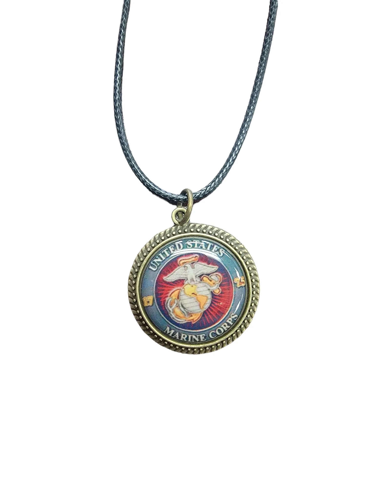 Army, Navy, Air Force, Space Force, Marine Corps Logo Pendant Necklaces | Made in the USA |, Officially Licensed