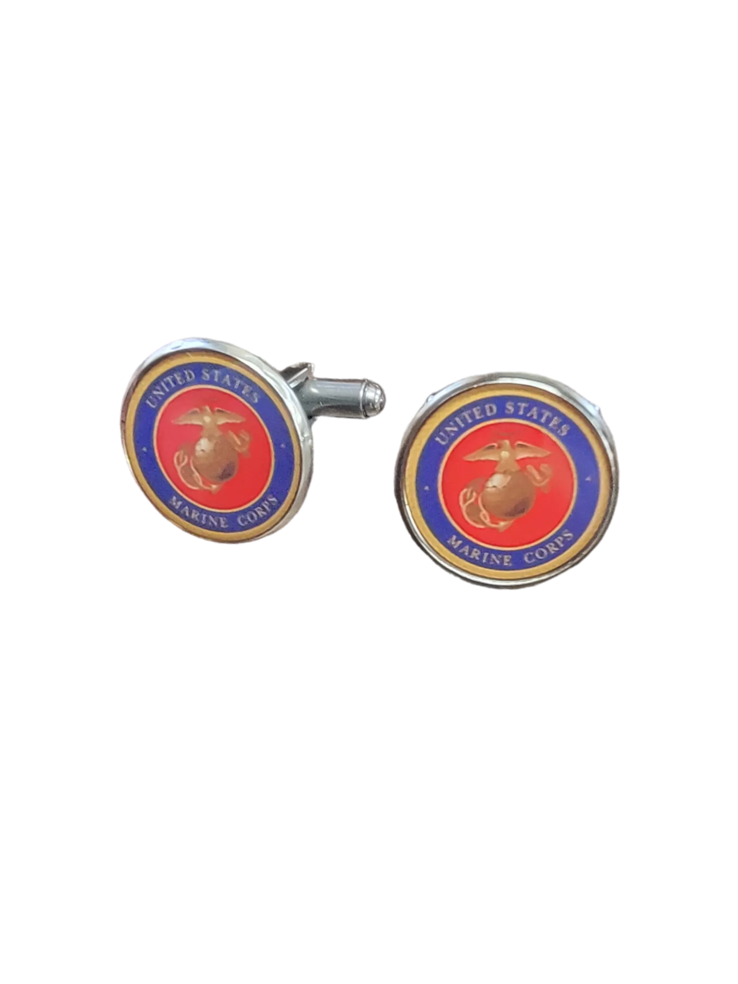 Military Cufflinks - Officially Licensed, Non Tarnish Navy - Air Force - Coast Guard- Army - Space Force - Marine Corps