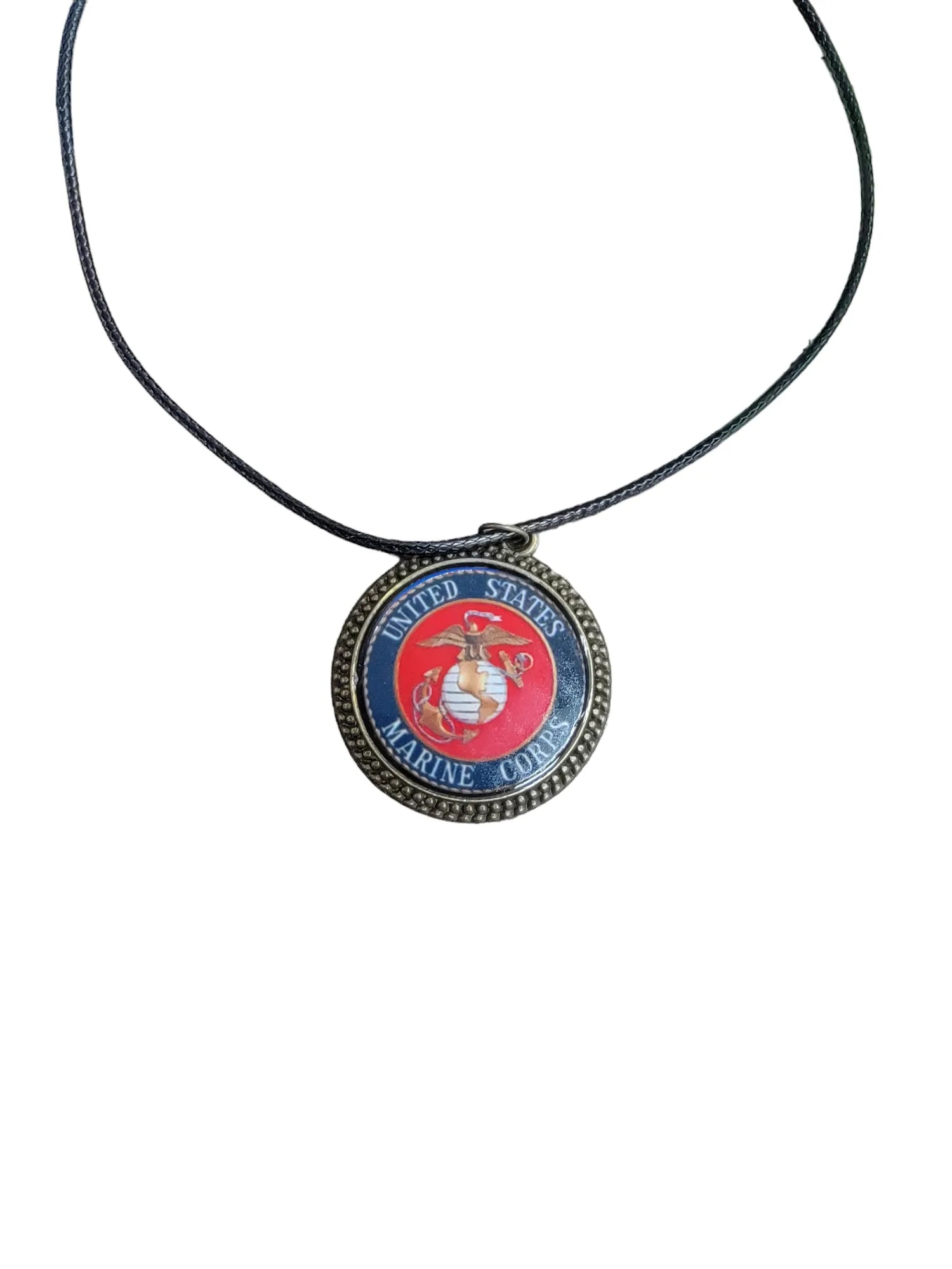 Army, Navy, Air Force, Space Force, Marine Corps Logo Pendant Necklaces | Made in the USA |, Officially Licensed