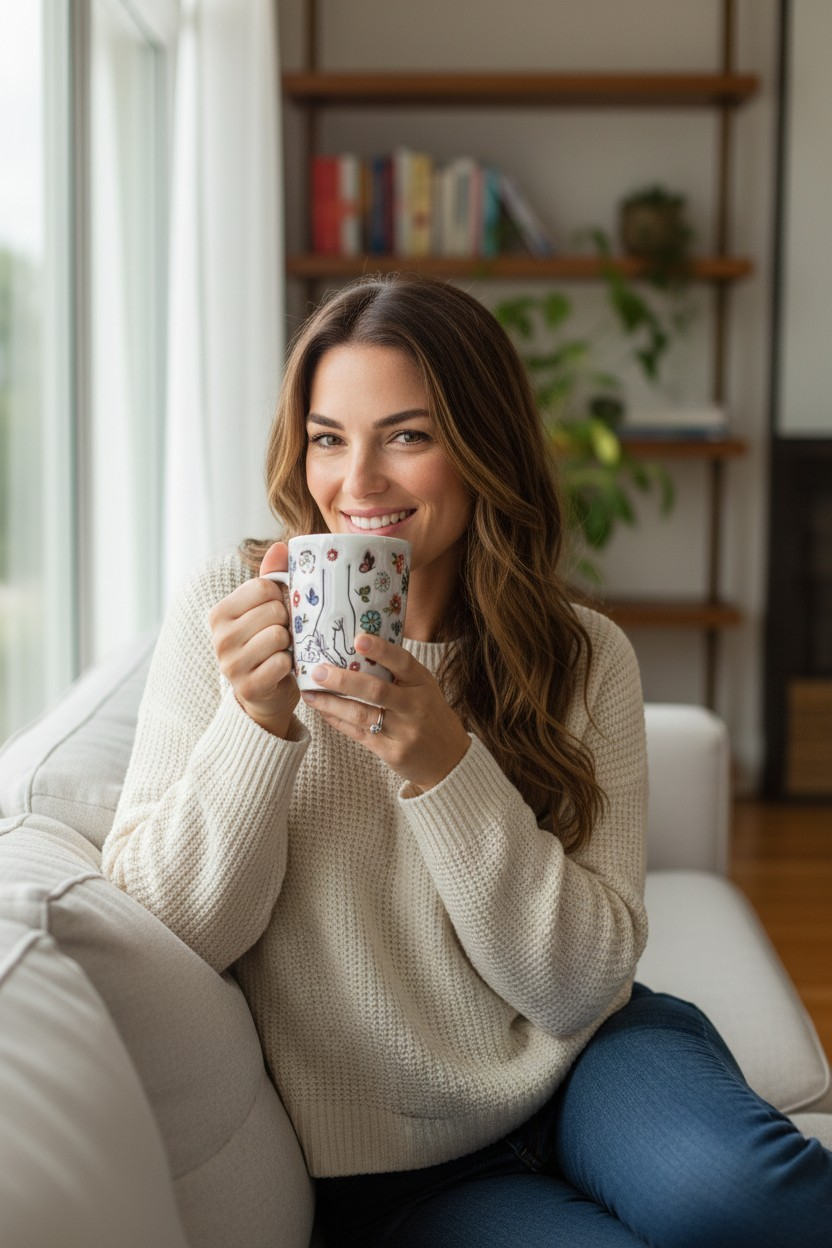 Personalized "Hands of Love" Mug for Mom Grandma for Mother's Day