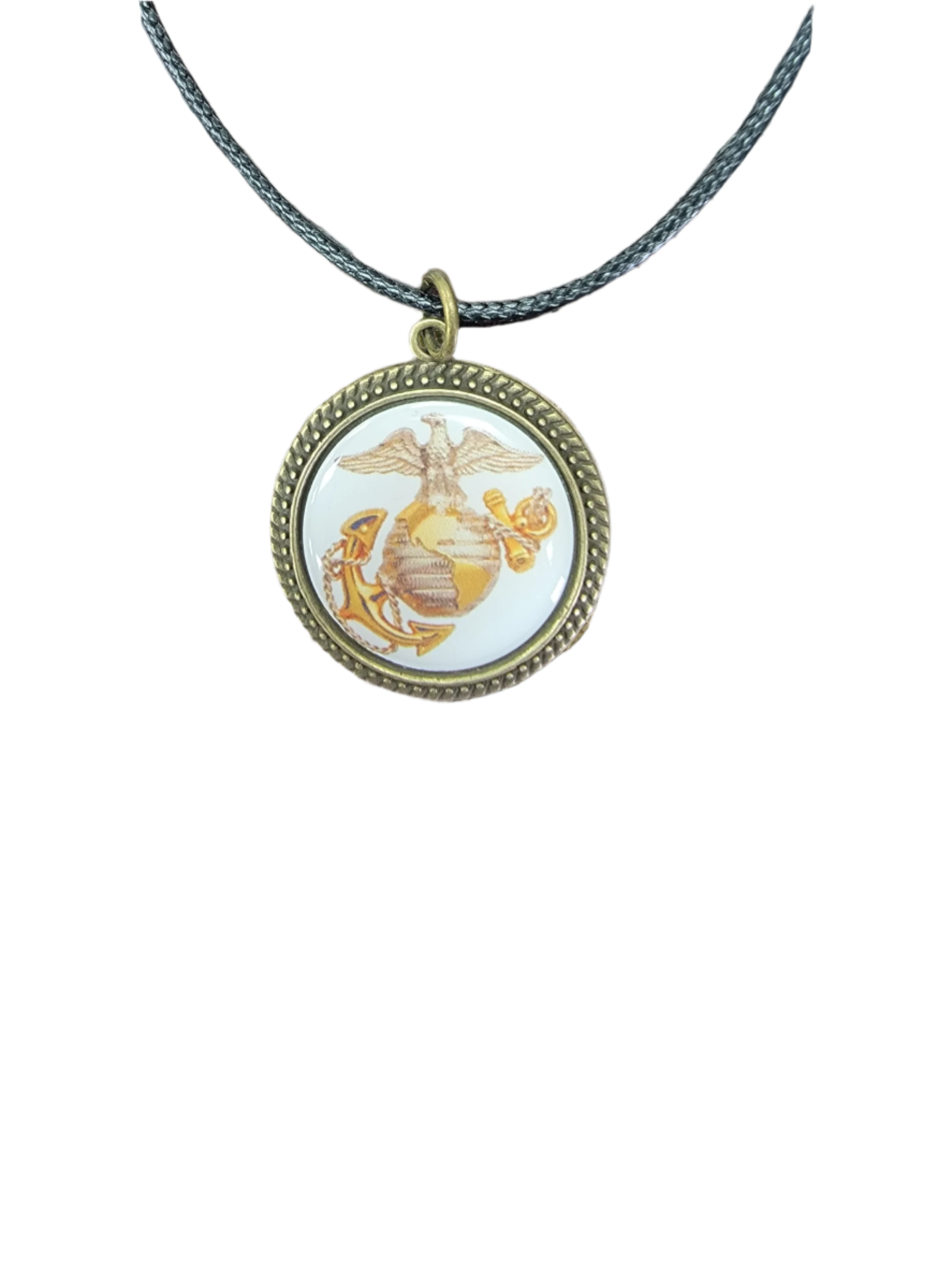 Army, Navy, Air Force, Space Force, Marine Corps Logo Pendant Necklaces | Made in the USA |, Officially Licensed