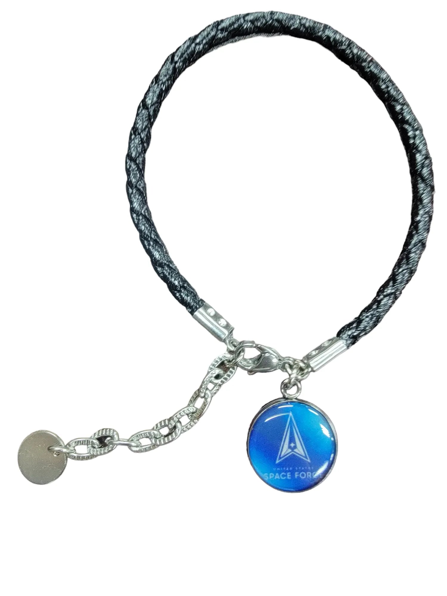 Military Leather Rope Charm Bracelet - Officially Licensed