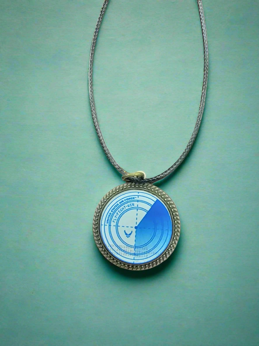 Army, Navy, Air Force, Space Force, Marine Corps Logo Pendant Necklaces | Made in the USA |, Officially Licensed