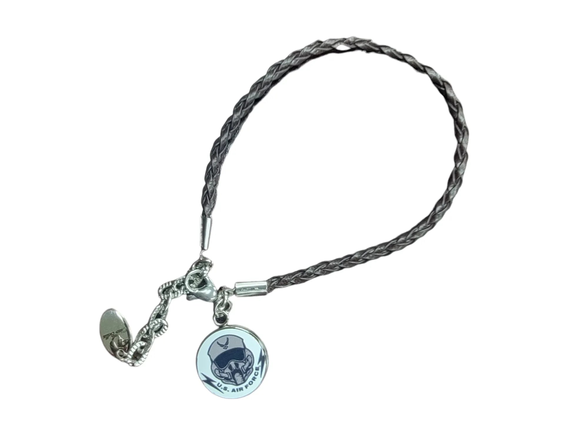 Official Air Force Leather Bracelet, Stylish, Patriotic, Adjustable, Perfect Gift for Patriots, Durable and High Quality, Sizes Available
