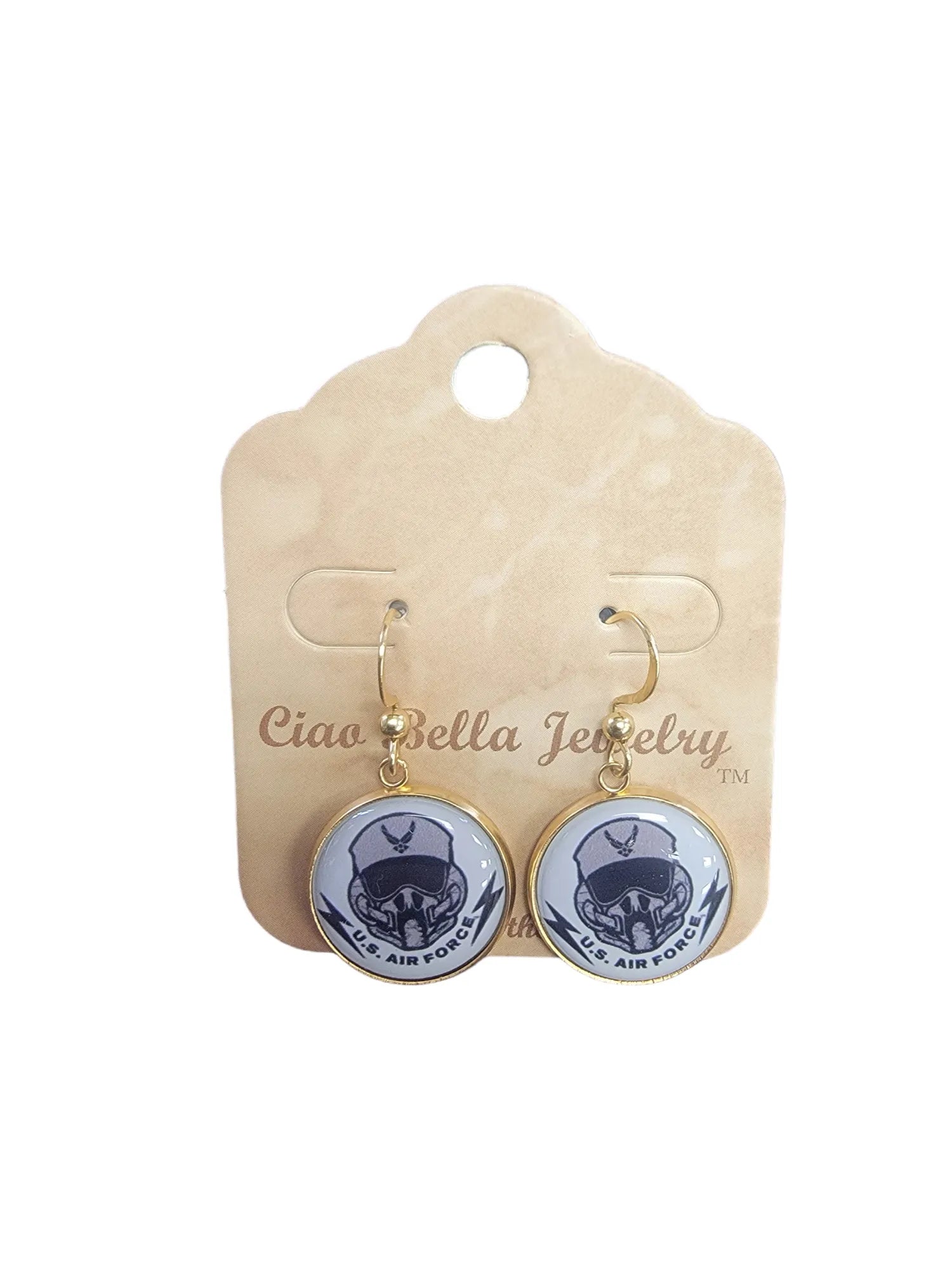 Officially Licensed Air Force Seal, Air Force Roundel, , Air Force Wings or Air Force Thunderbird Earrings - A Proud Symbol of Service and Sacrifice
