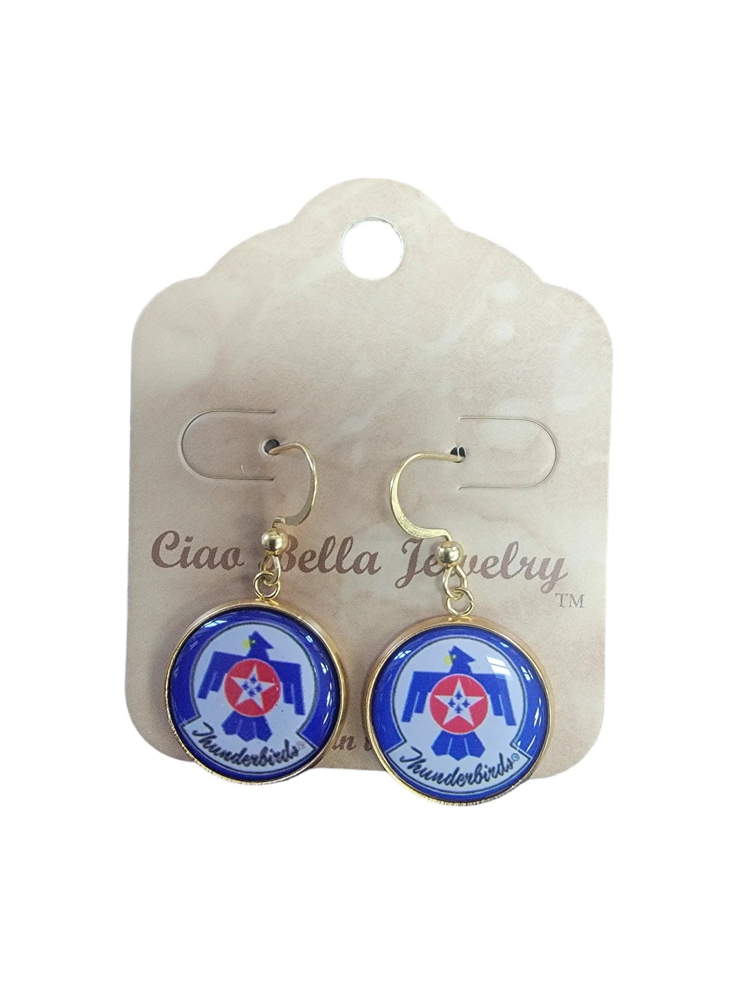 Officially Licensed Air Force Seal, Air Force Roundel, , Air Force Wings or Air Force Thunderbird Earrings - A Proud Symbol of Service and Sacrifice
