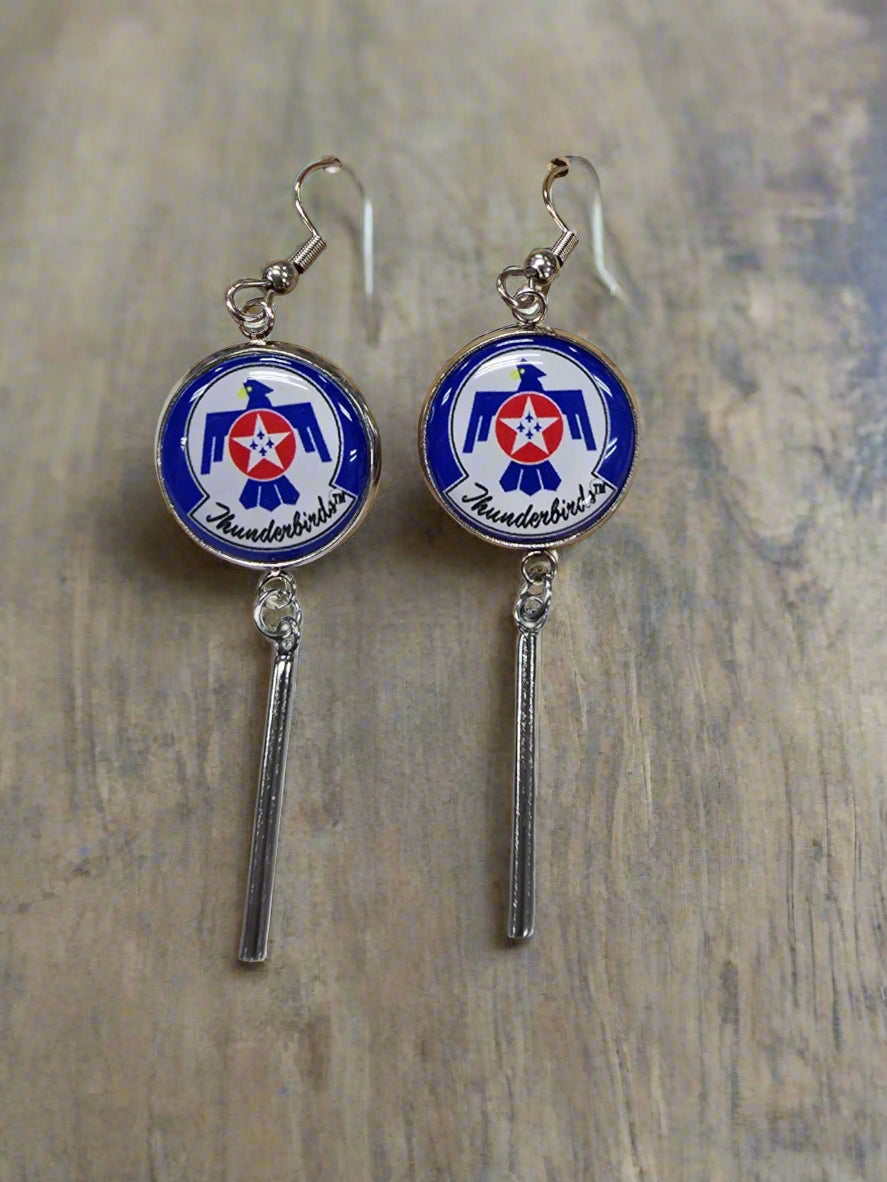 Officially Licensed Military Charm Earrings, A Proud Symbol of Service and Sacrifice, Stainless Steel, Great Gift