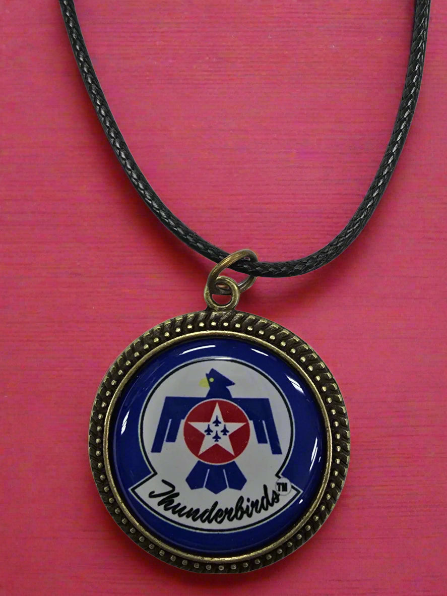 Army, Navy, Air Force, Space Force, Marine Corps Logo Pendant Necklaces | Made in the USA |, Officially Licensed