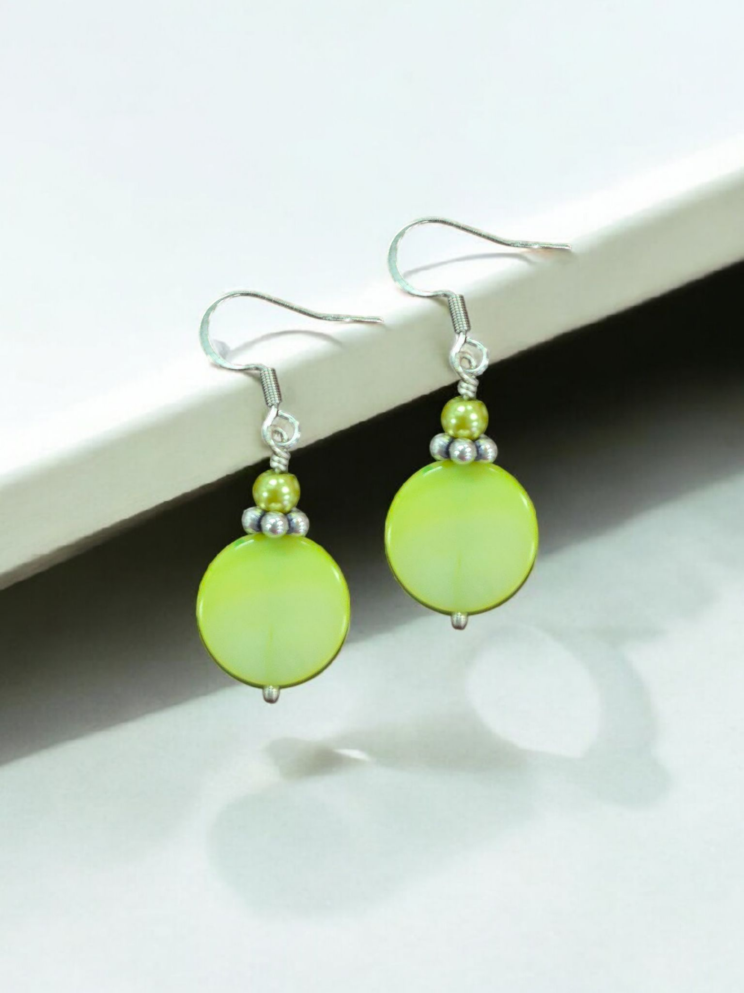 Women's Colorful Geometric Shell Earrings | Assorted Colors and Styles