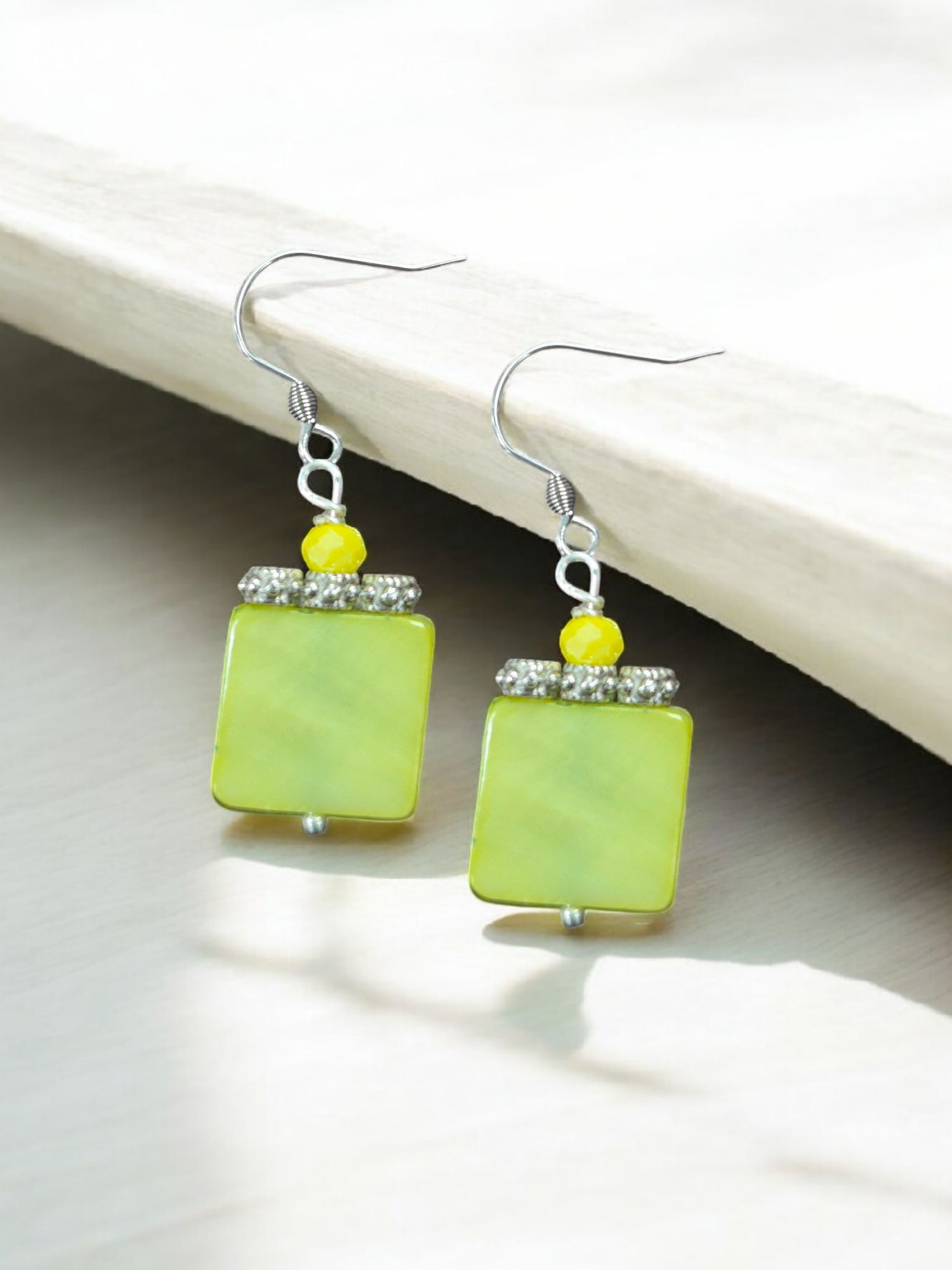 Women's Colorful Geometric Shell Earrings | Assorted Colors and Styles