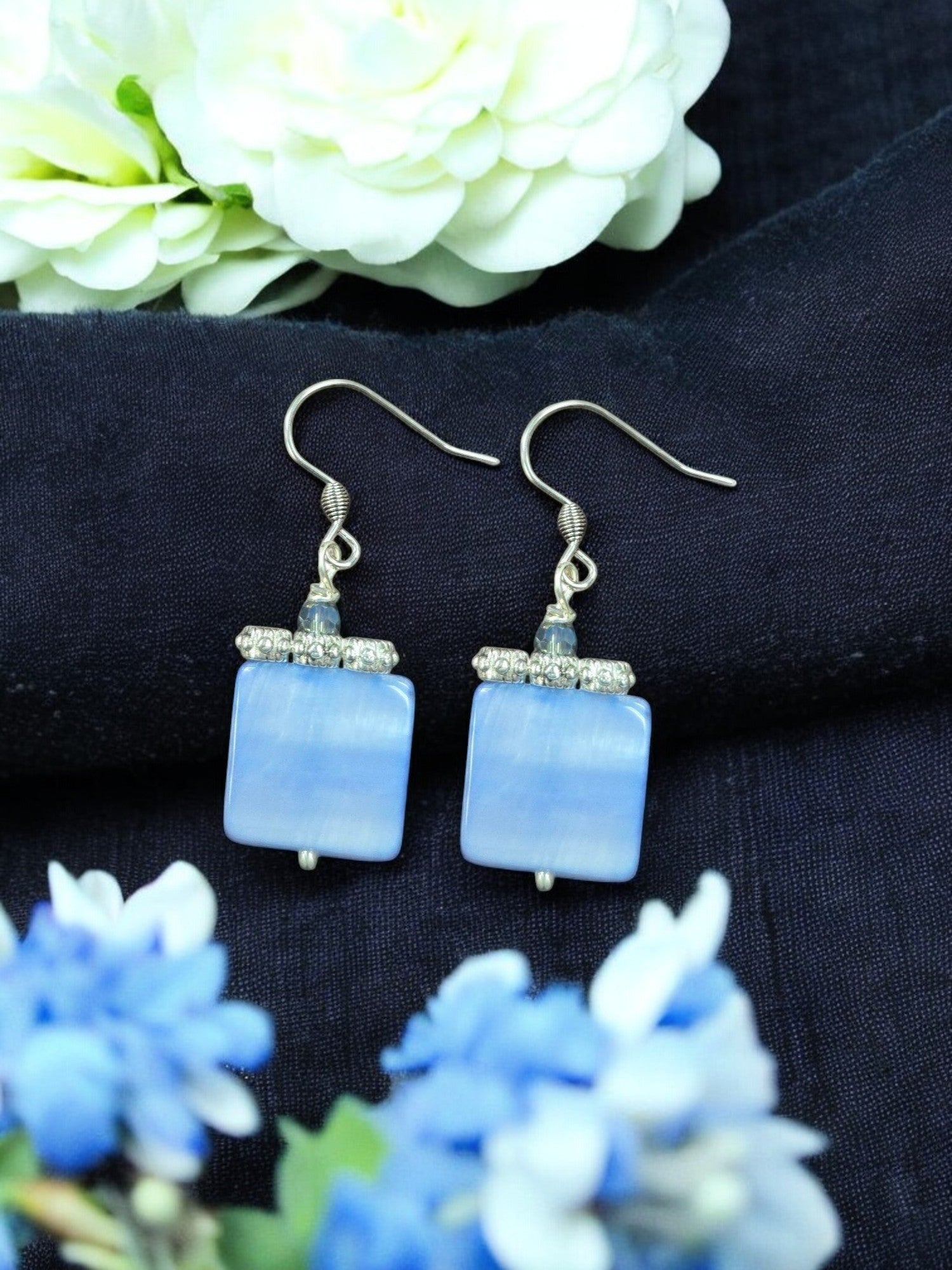 Women's Colorful Geometric Shell Earrings | Assorted Colors and Styles