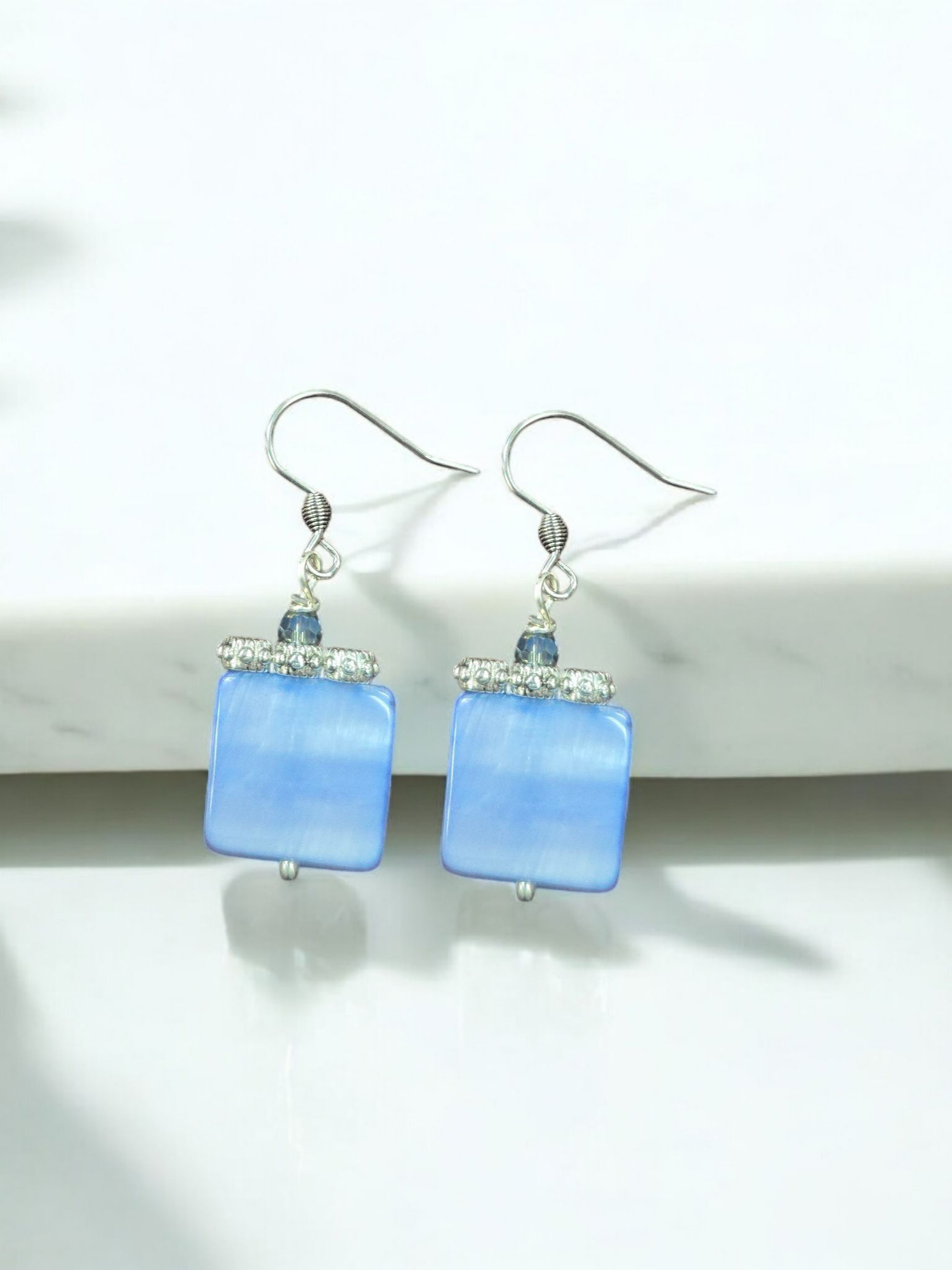 Women's Colorful Geometric Shell Earrings | Assorted Colors and Styles