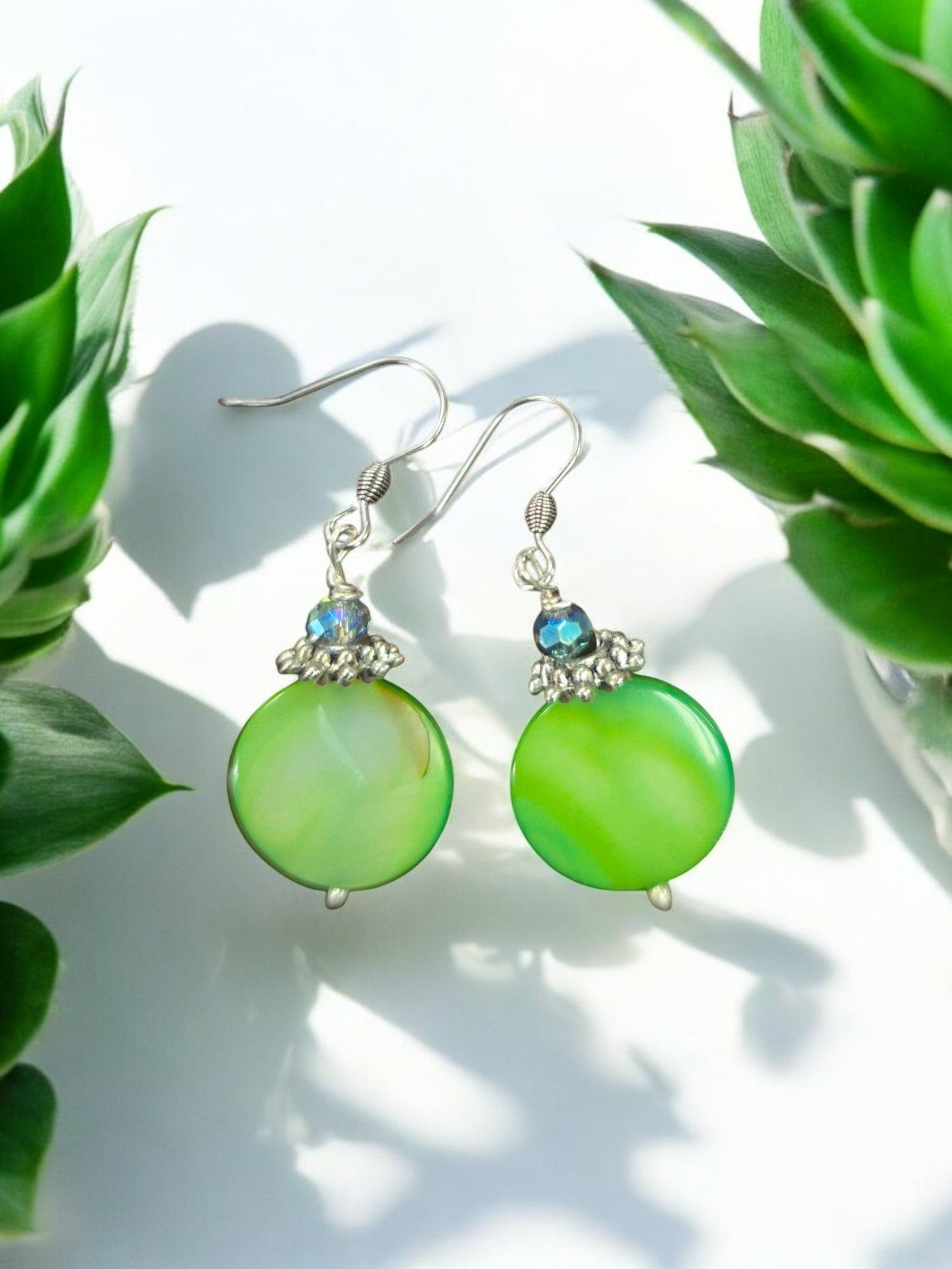 Women's Colorful Geometric Shell Earrings | Assorted Colors and Styles