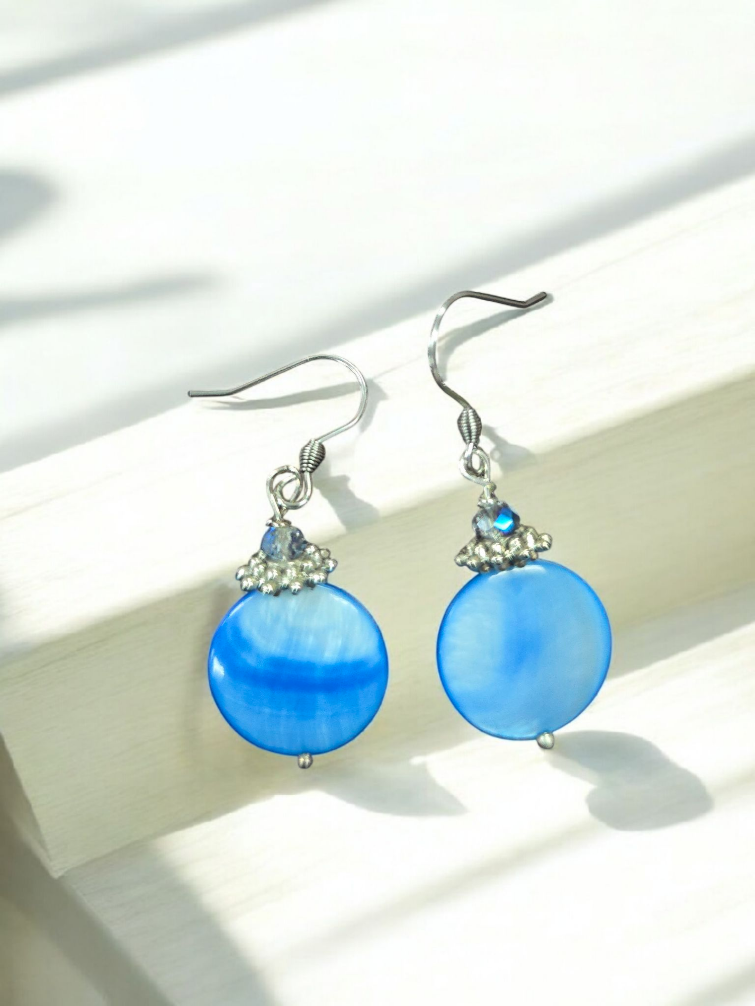 Women's Colorful Geometric Shell Earrings | Assorted Colors and Styles