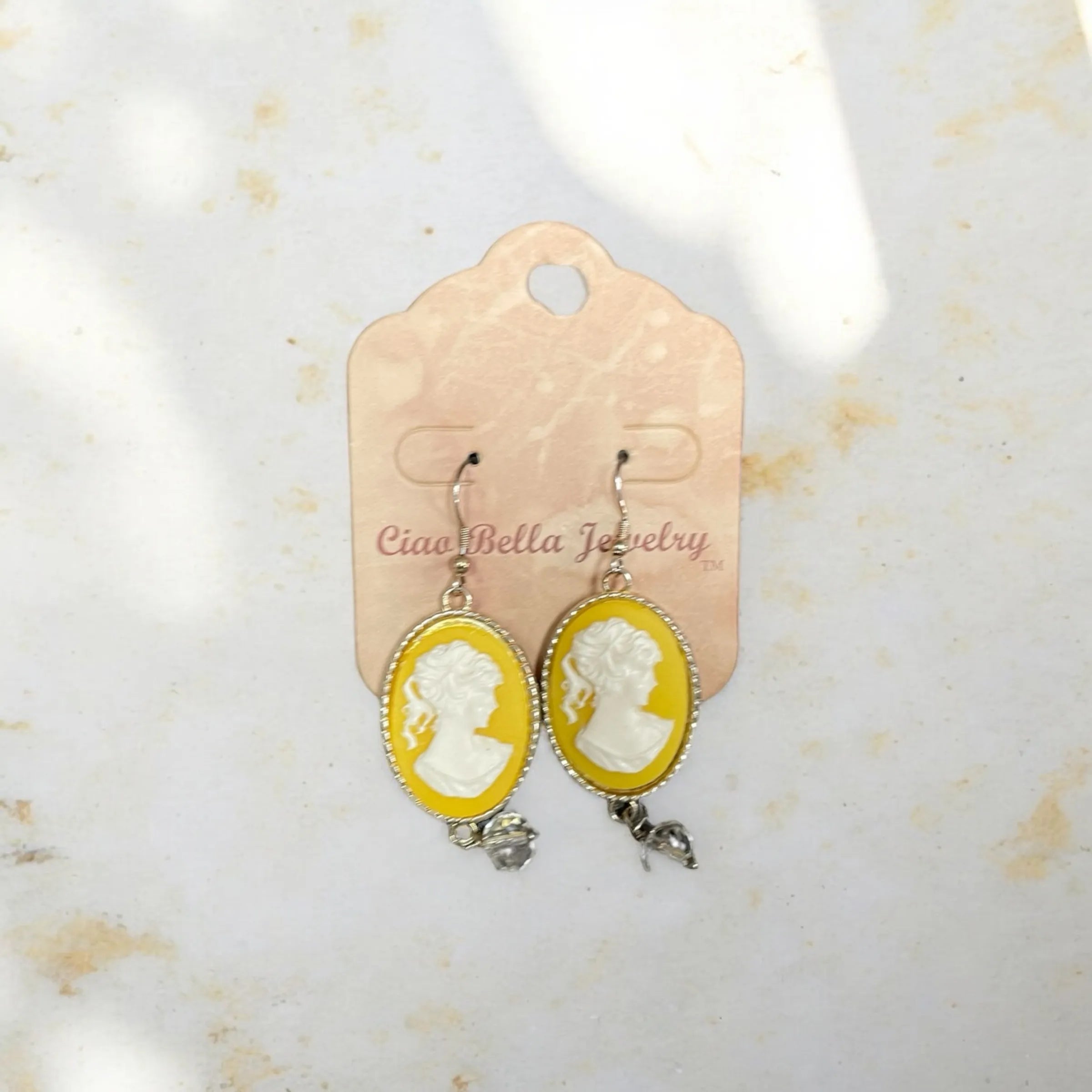 Art Deco-Inspired Silver Dangle Earrings with Victorian Silhouette