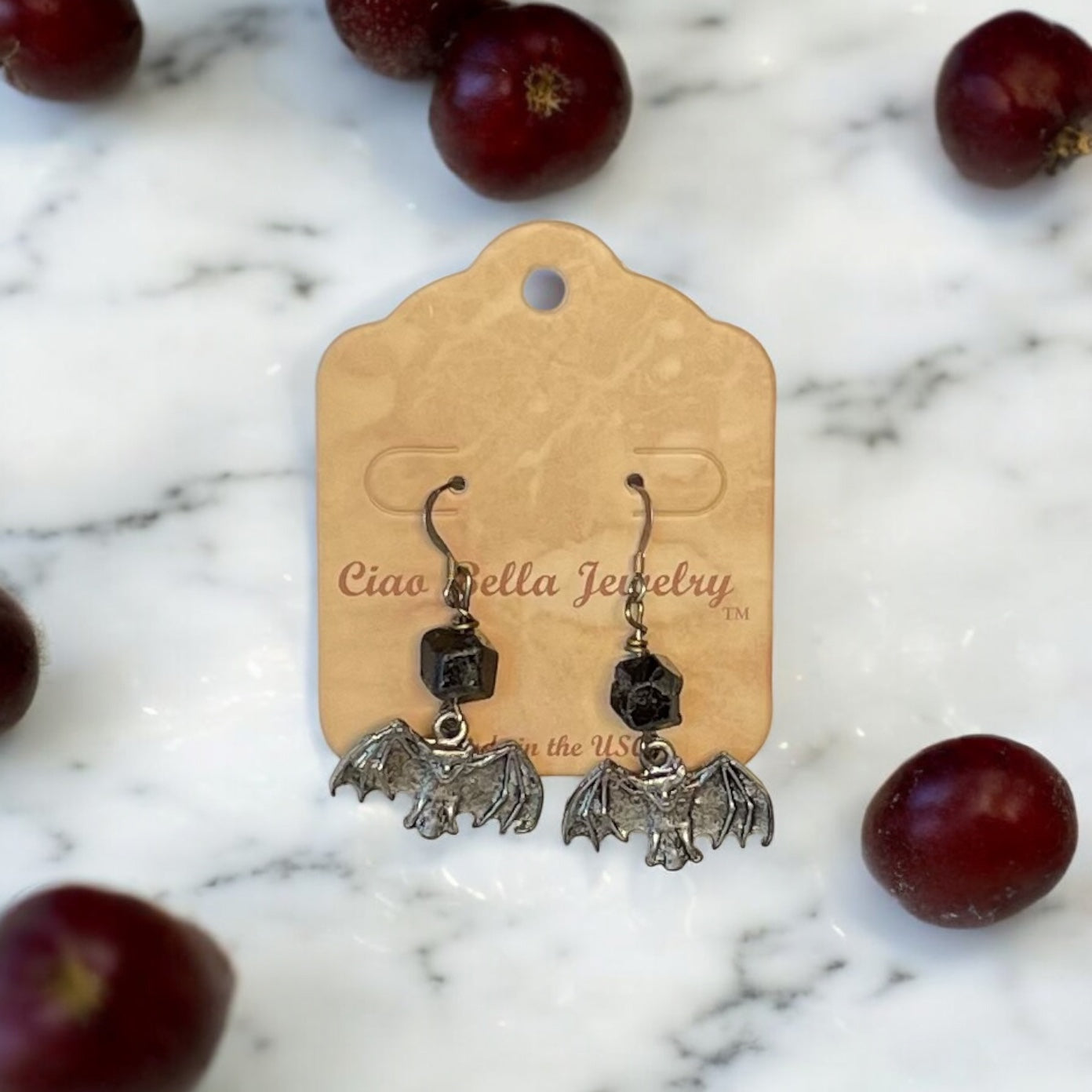 Spooky & Sweet Bat Dangle Earrings - Two Styles Available!