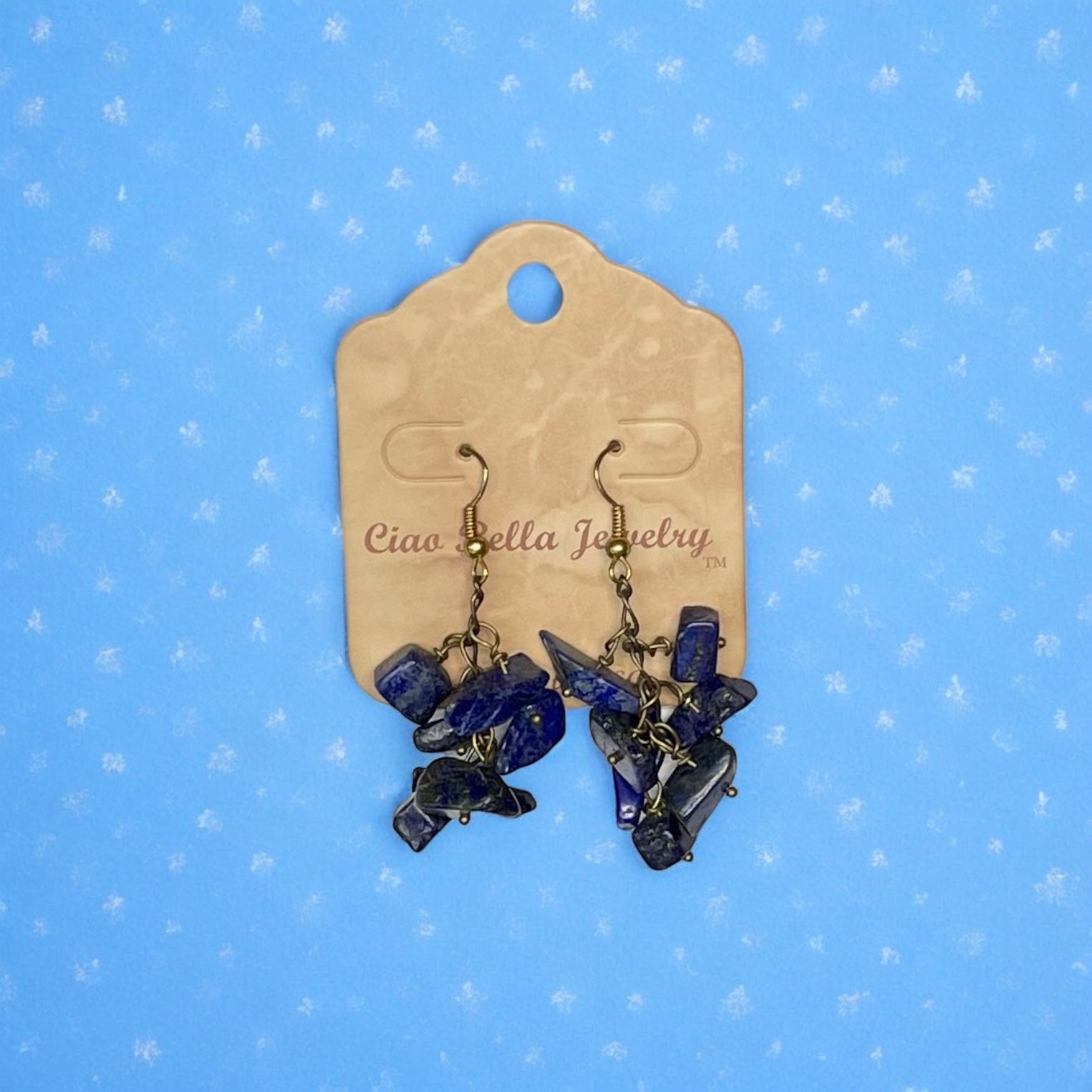 Handmade Gemstone Cluster Earrings, Dangle Earrings, Unique Jewelry Gifts