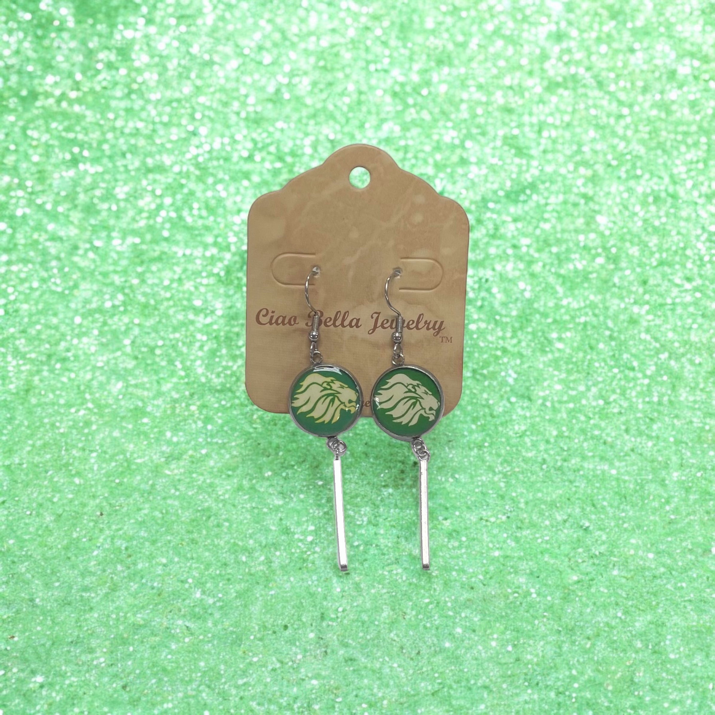 Lion Head Resin Earrings | Bold and Elegant