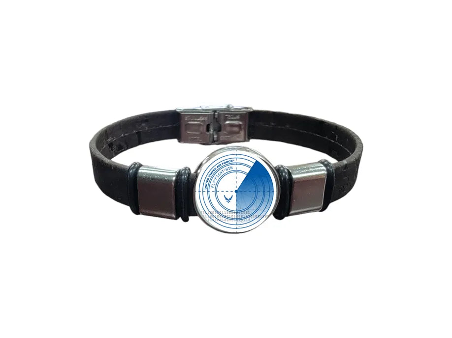 Unisex USAF Roundel Cork Bracelet |Officially Licensed | Made in USA | Sustainable