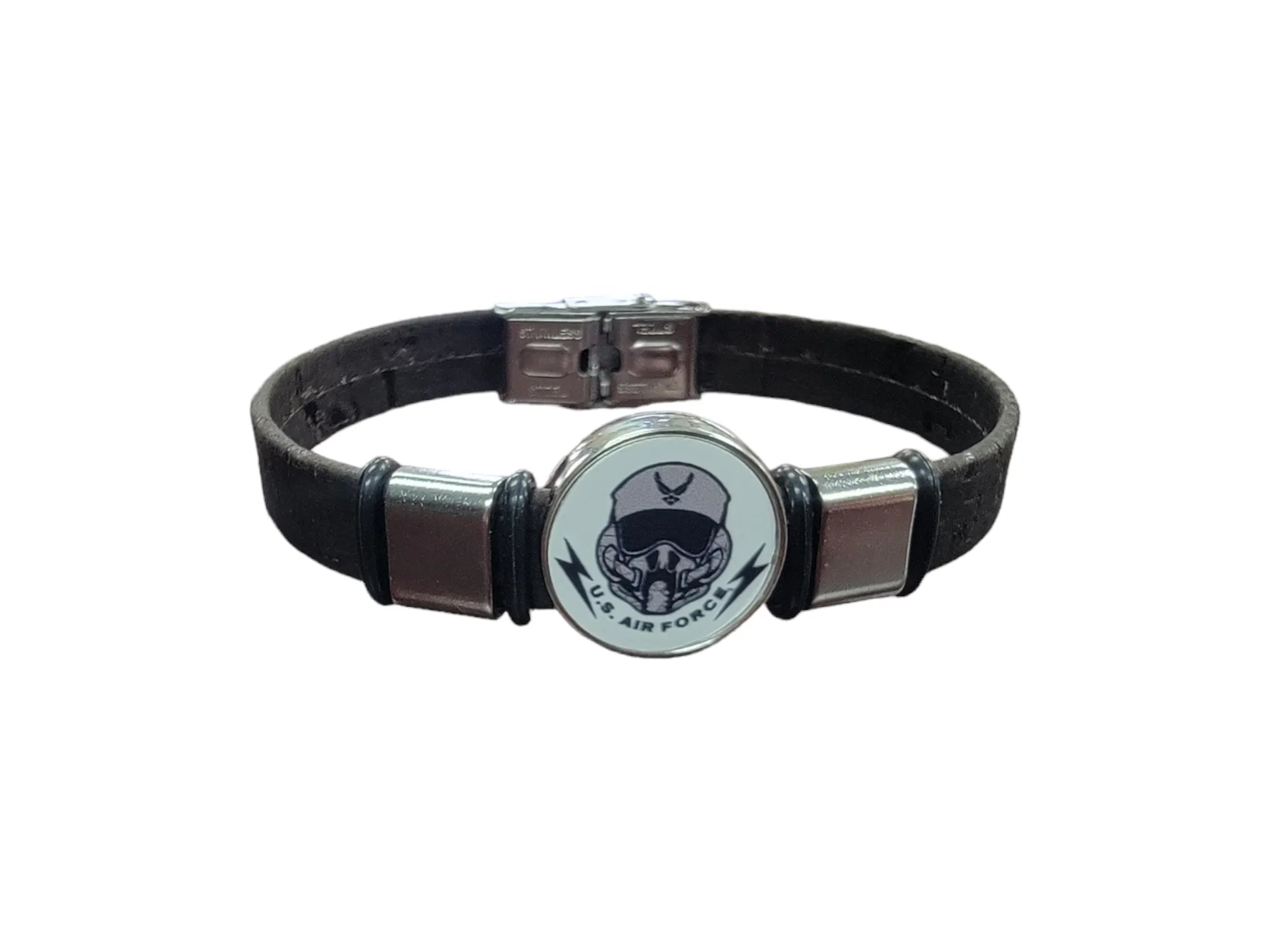 Unisex USAF Roundel Cork Bracelet |Officially Licensed | Made in USA | Sustainable