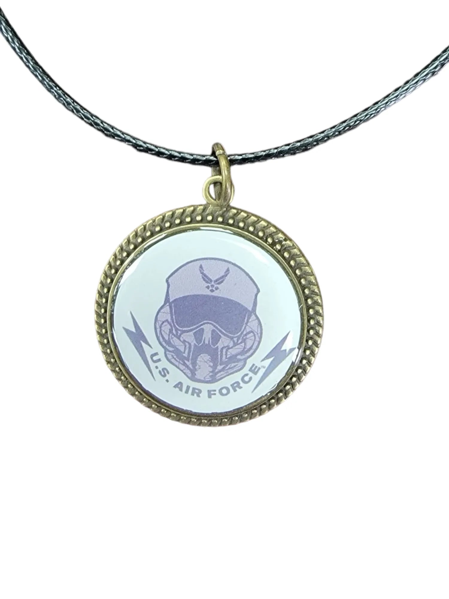 Army, Navy, Air Force, Space Force, Marine Corps Logo Pendant Necklaces | Made in the USA |, Officially Licensed