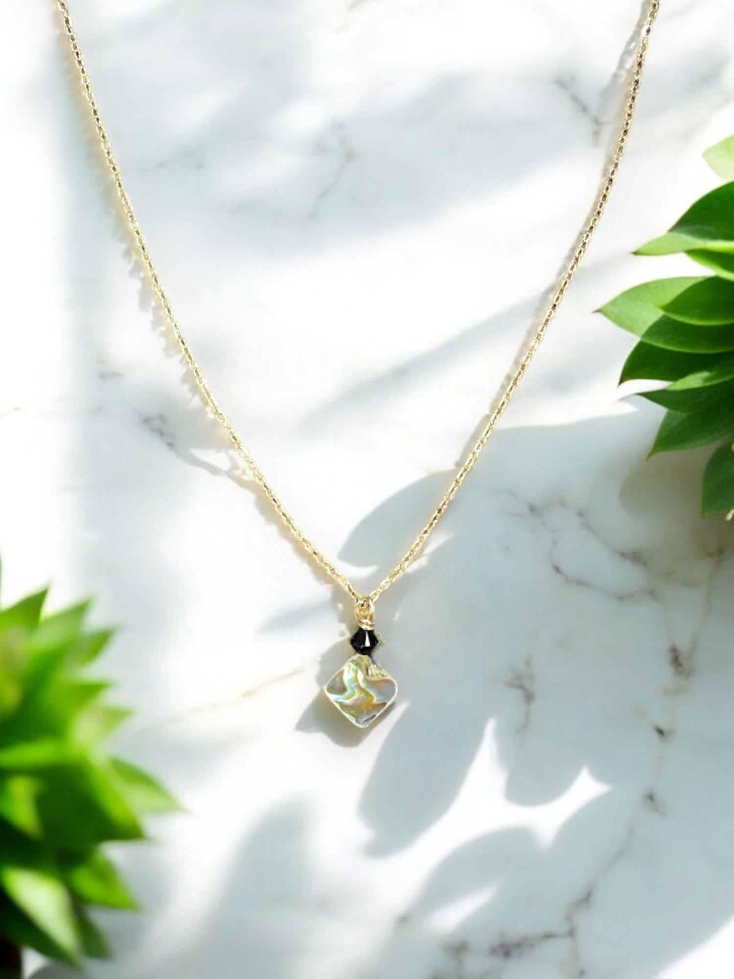 Abalone Shell Pendant Necklace | A Touch of Coastal Elegance