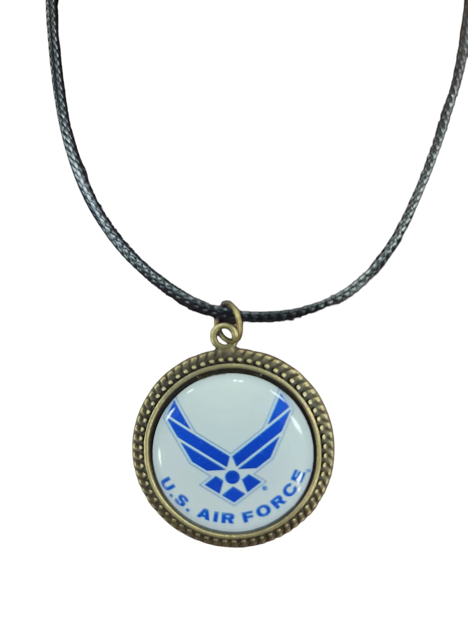 Army, Navy, Air Force, Space Force, Marine Corps Logo Pendant Necklaces | Made in the USA |, Officially Licensed