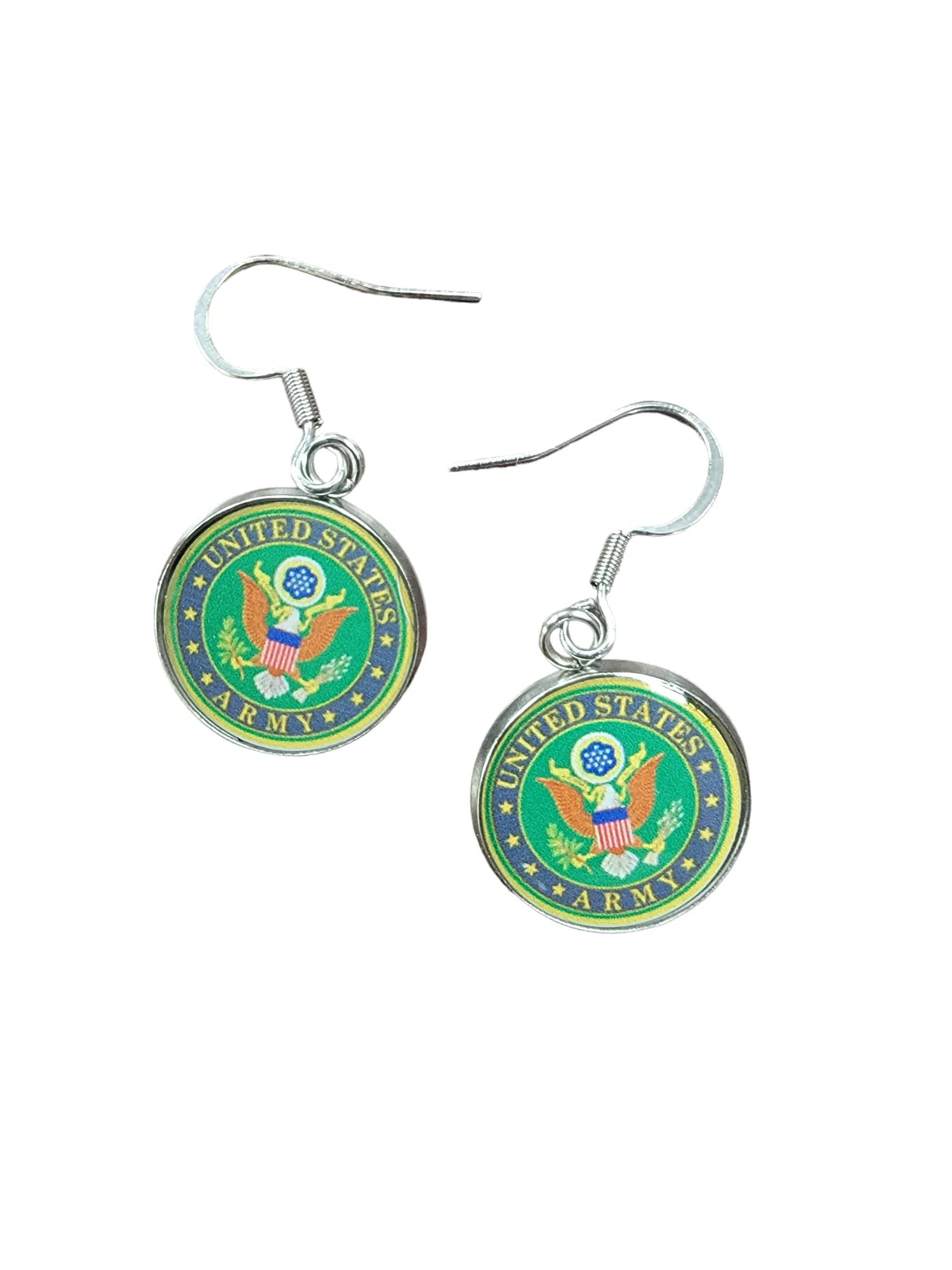 Army Earrings - Officially Licensed, Sterling Silver
