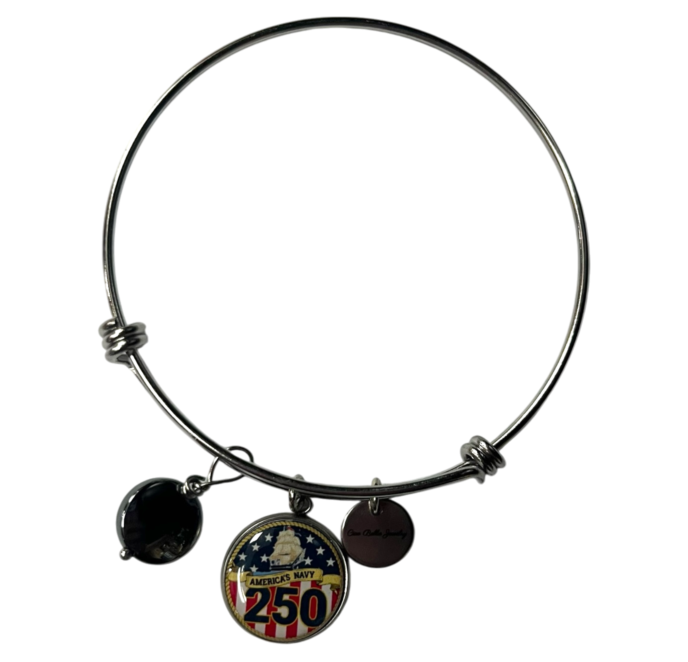 Officially Licensed Military Bangle Bracelet – 250th Anniversary Made in USA (Army, Navy, Marine)