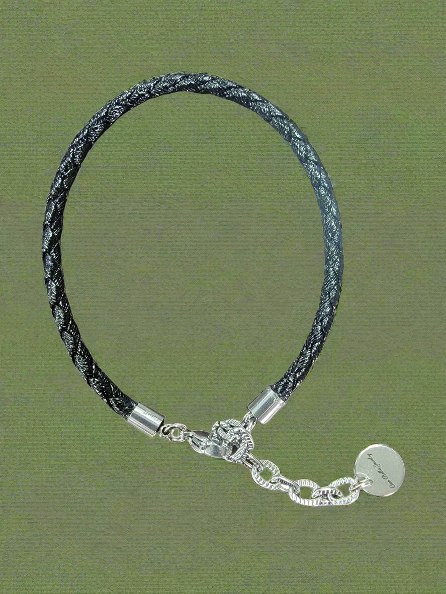 Military Leather Rope Charm Bracelet - Officially Licensed