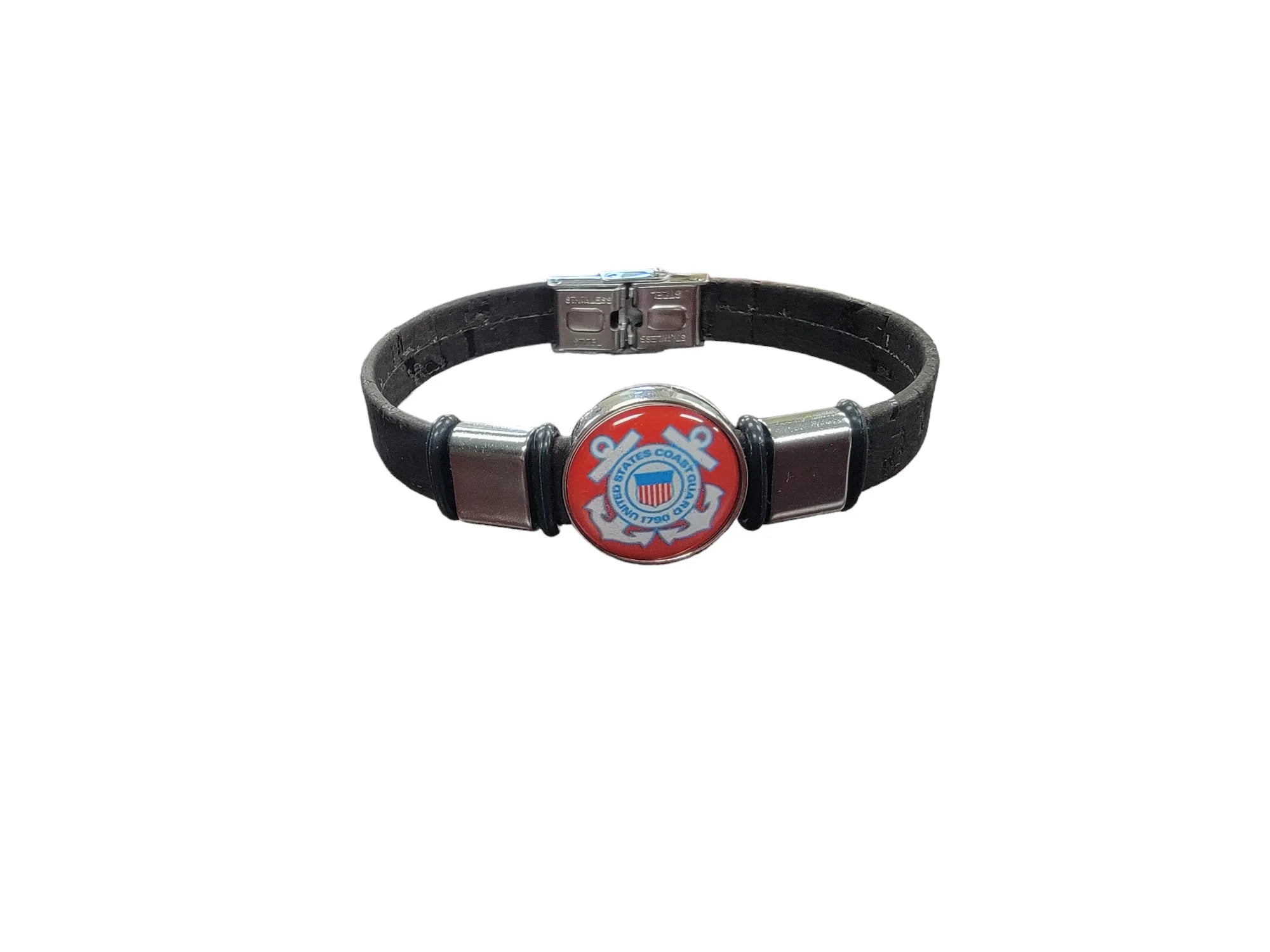 Coast Guard Cork Bracelet, A Nautical Fashion Statement, Unique Design, High Quality Material, Handmade Craftsmanship, Perfect Gift for Patriots